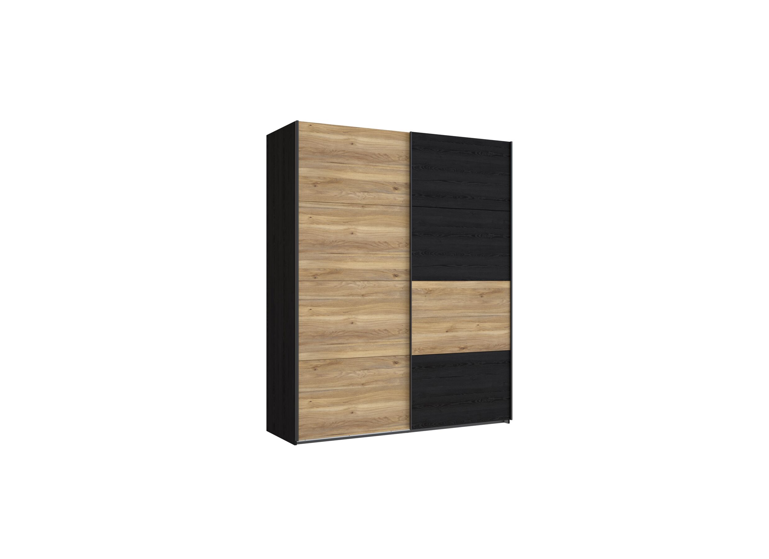 Armoire à portes coulissantes Lya 170cm - Armoire à portes coulissantes Lya 170cm - décor - cabezone oak/mauvella