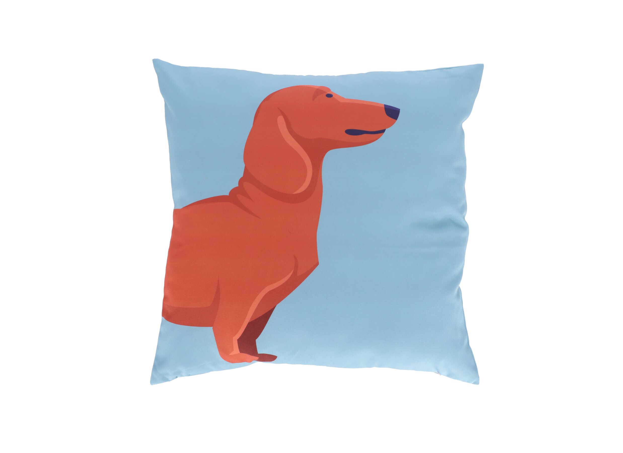 Kussen Outdoor Teckel 49x49cm - stof - multicolor - Coussin Outdoor Teckel 49x49cm - tissu - multicolor