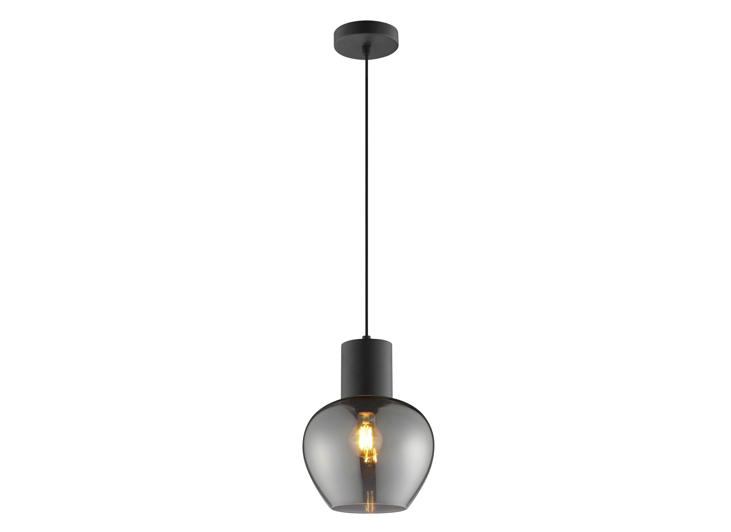 Hanglamp Nuvia 1x20W E27 - metaal - zwart - Hanglamp Nuvia 1x20W E27 - metaal - zwart