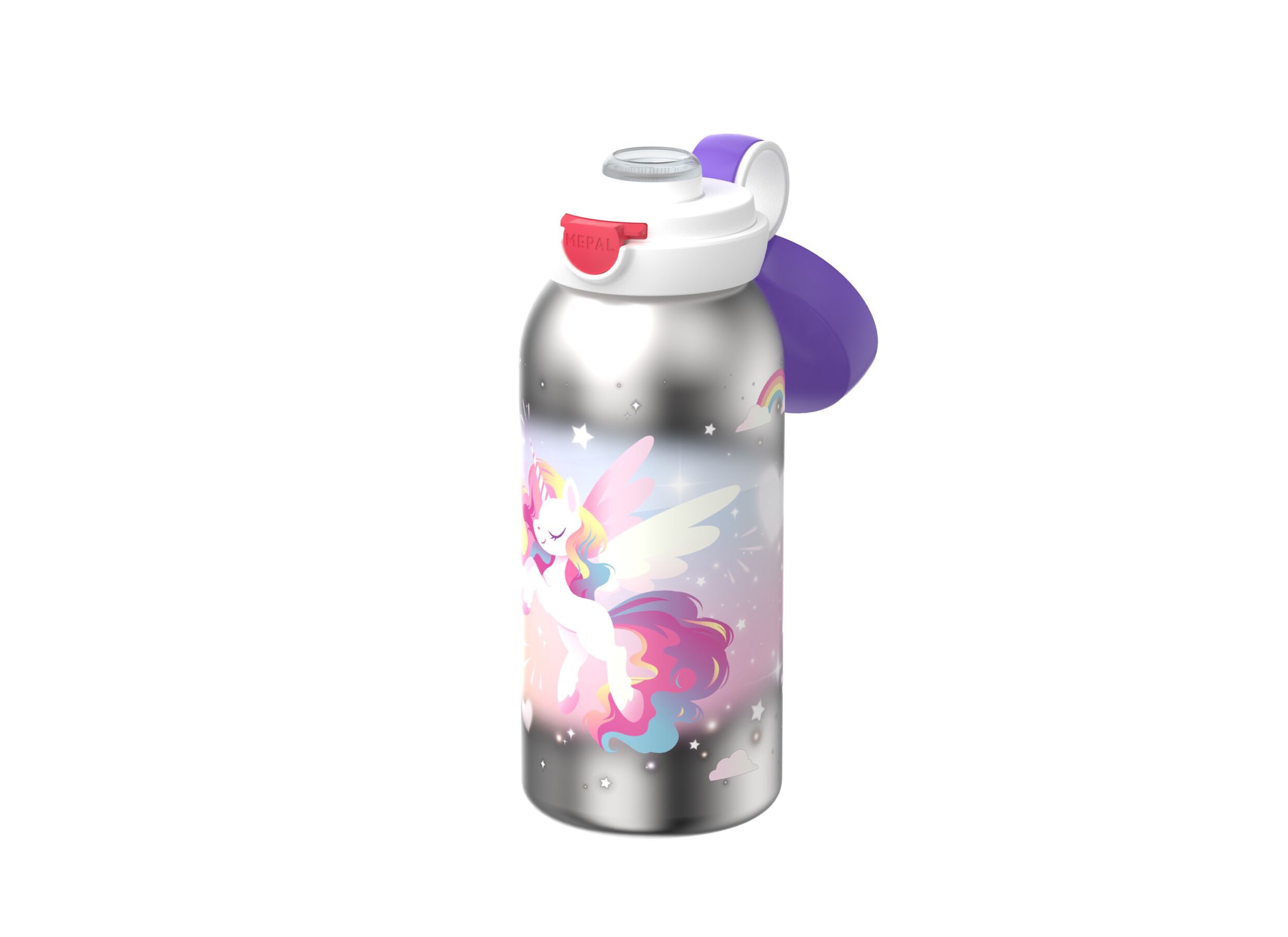Aperçu - Bouteille isotherme Campus Flipdop Unicorn Glow 500ml - acier inoxydable - multicolore
