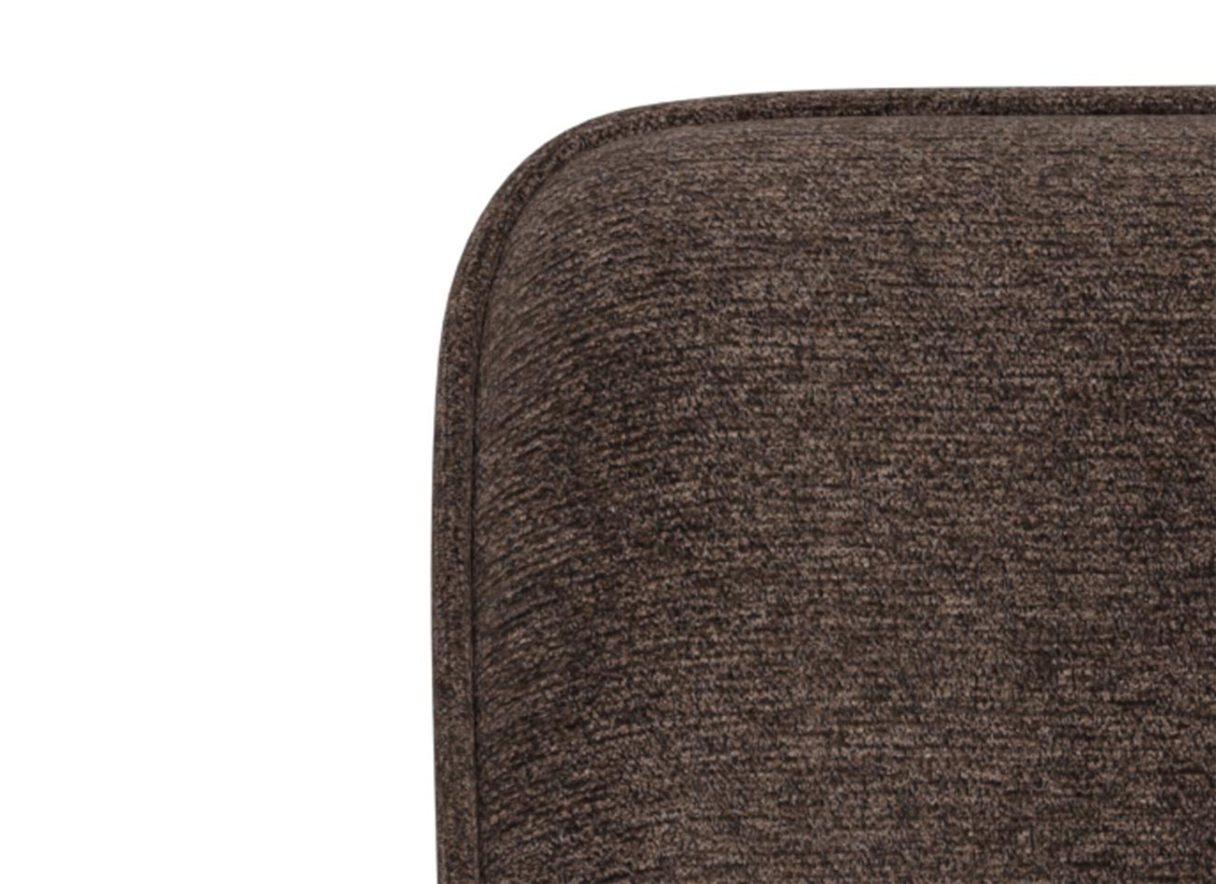 Detailfoto - Draaistoel 54,5x57,5x83cm - stof - bruin