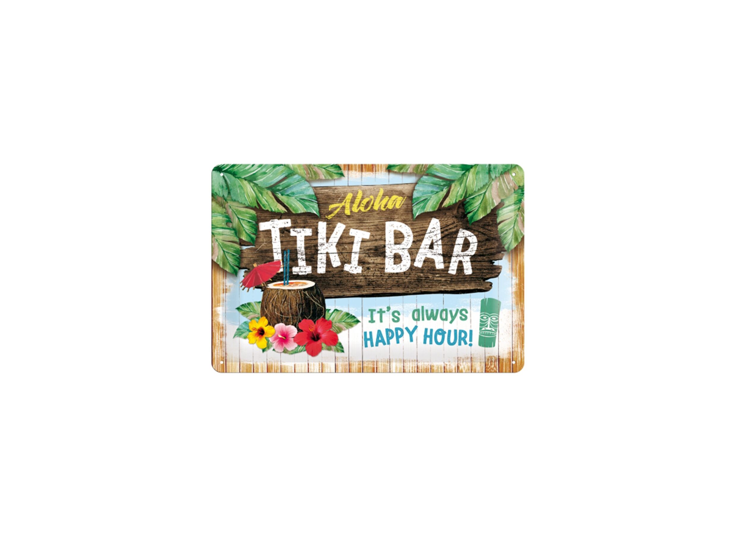 Plakkaat 20x30cm Tiki Bar