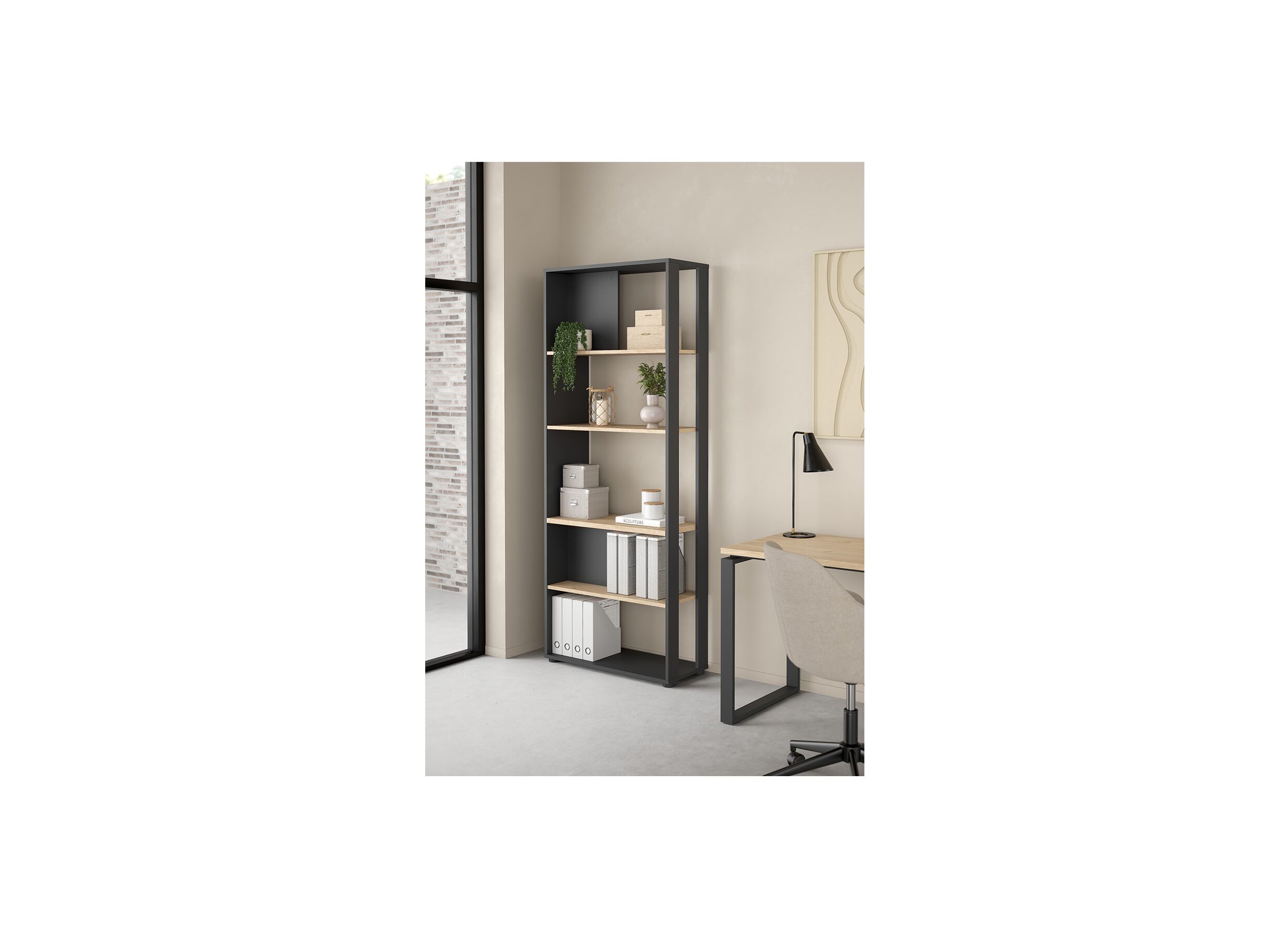 Boekenrek Sign 80x35x205cm