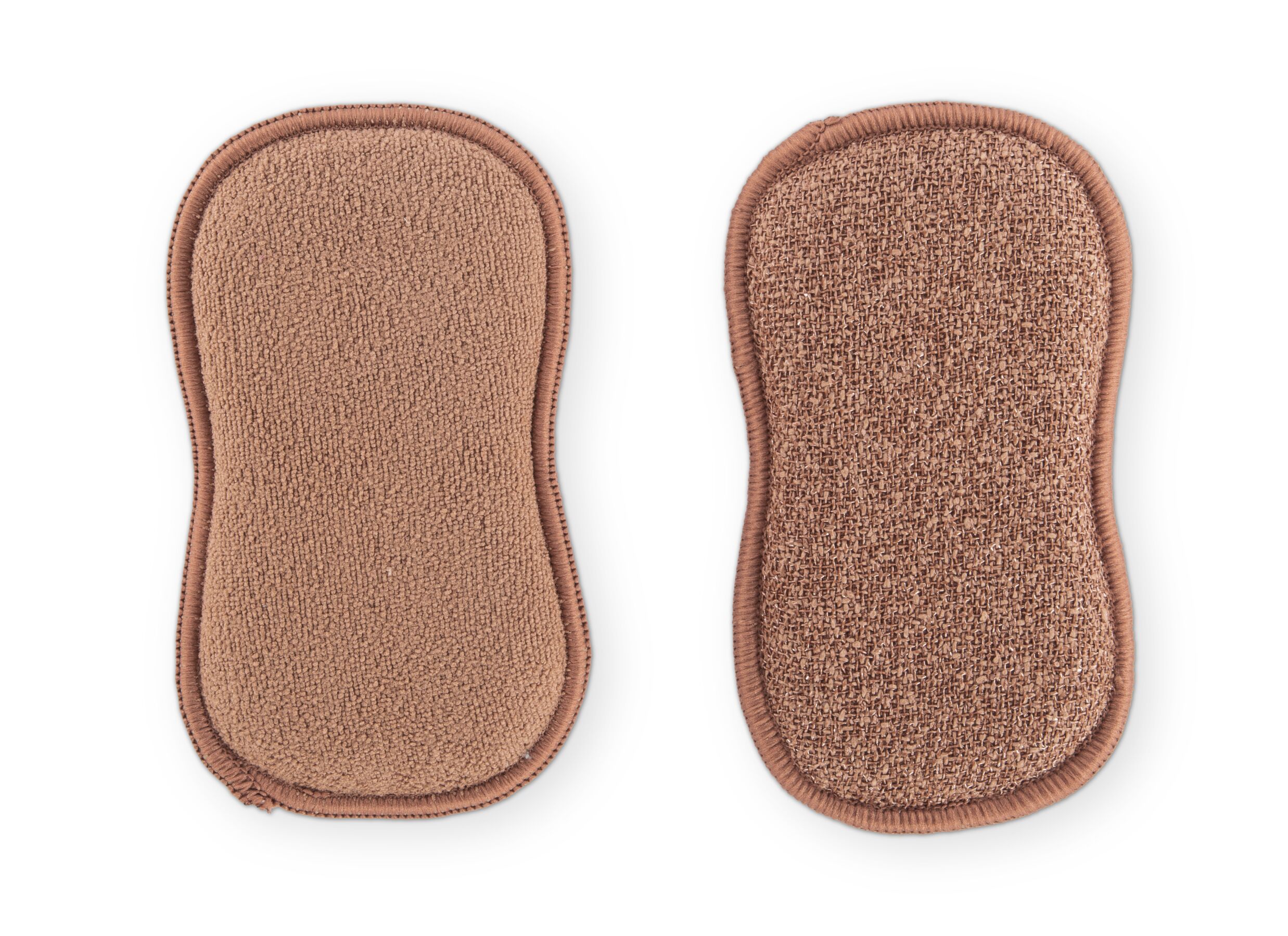 Éponge microfibre Essentials 16x19cm - microfibre - cognac, lot de 3