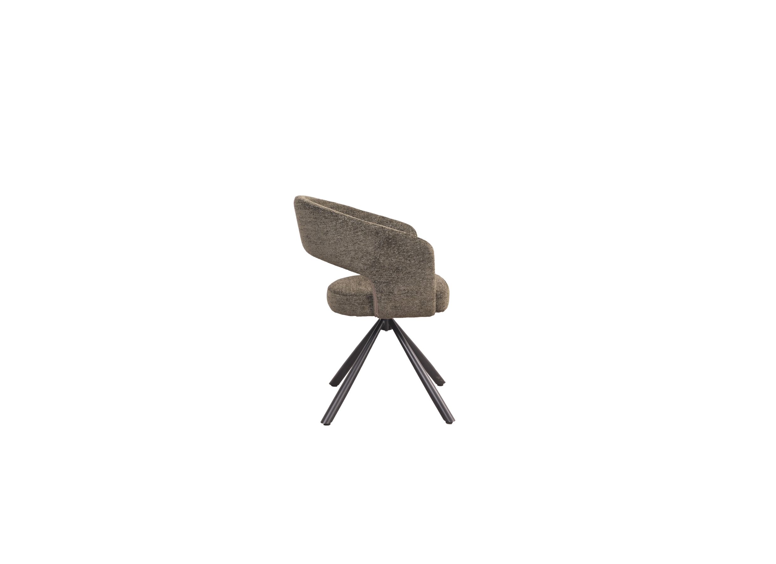 Aperçu - Chaise pivotante Robin 60x56x79,50cm - tissu - vert
