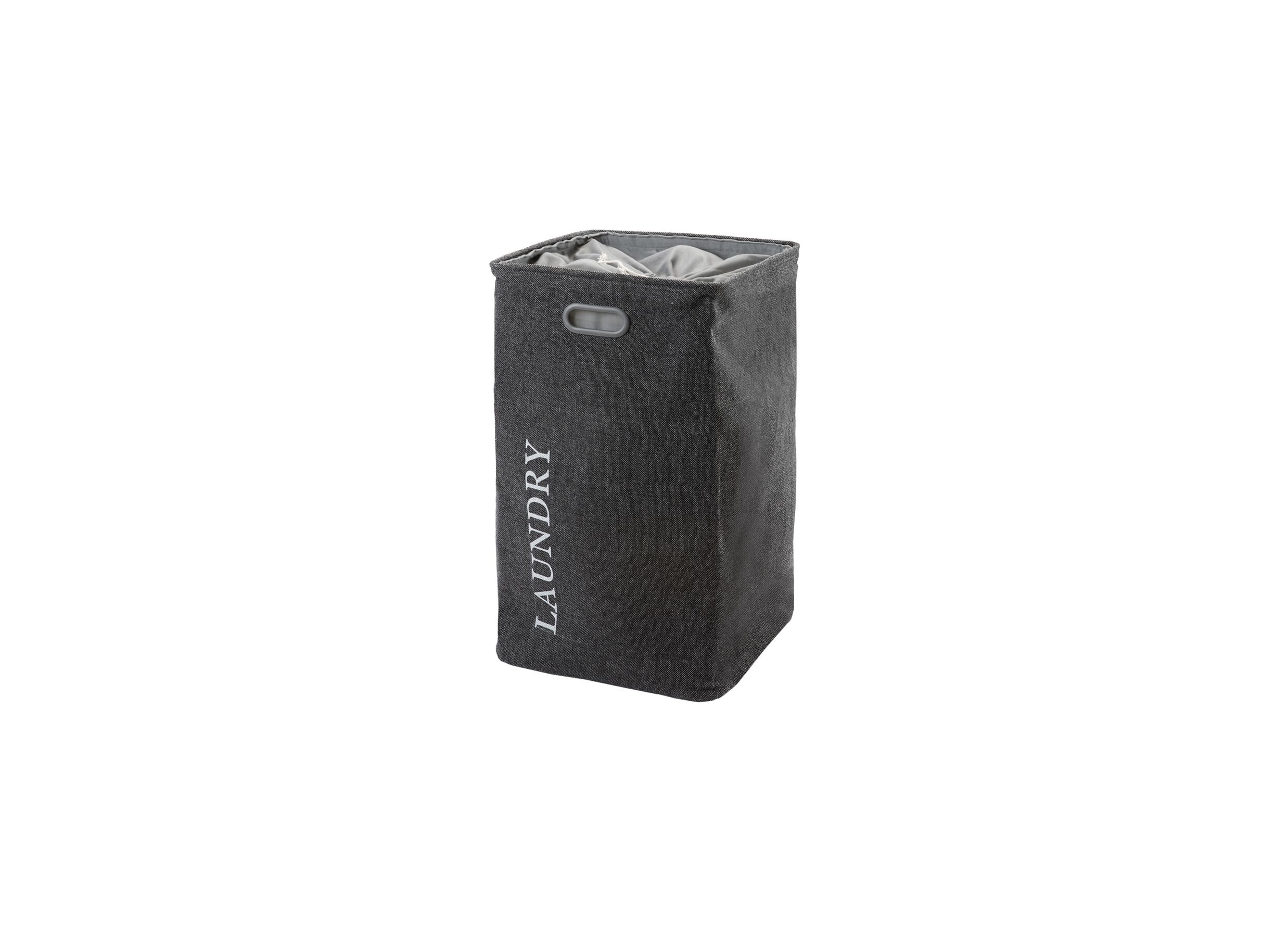 Linnenmand Evora 40x40x70cm donkergrijs