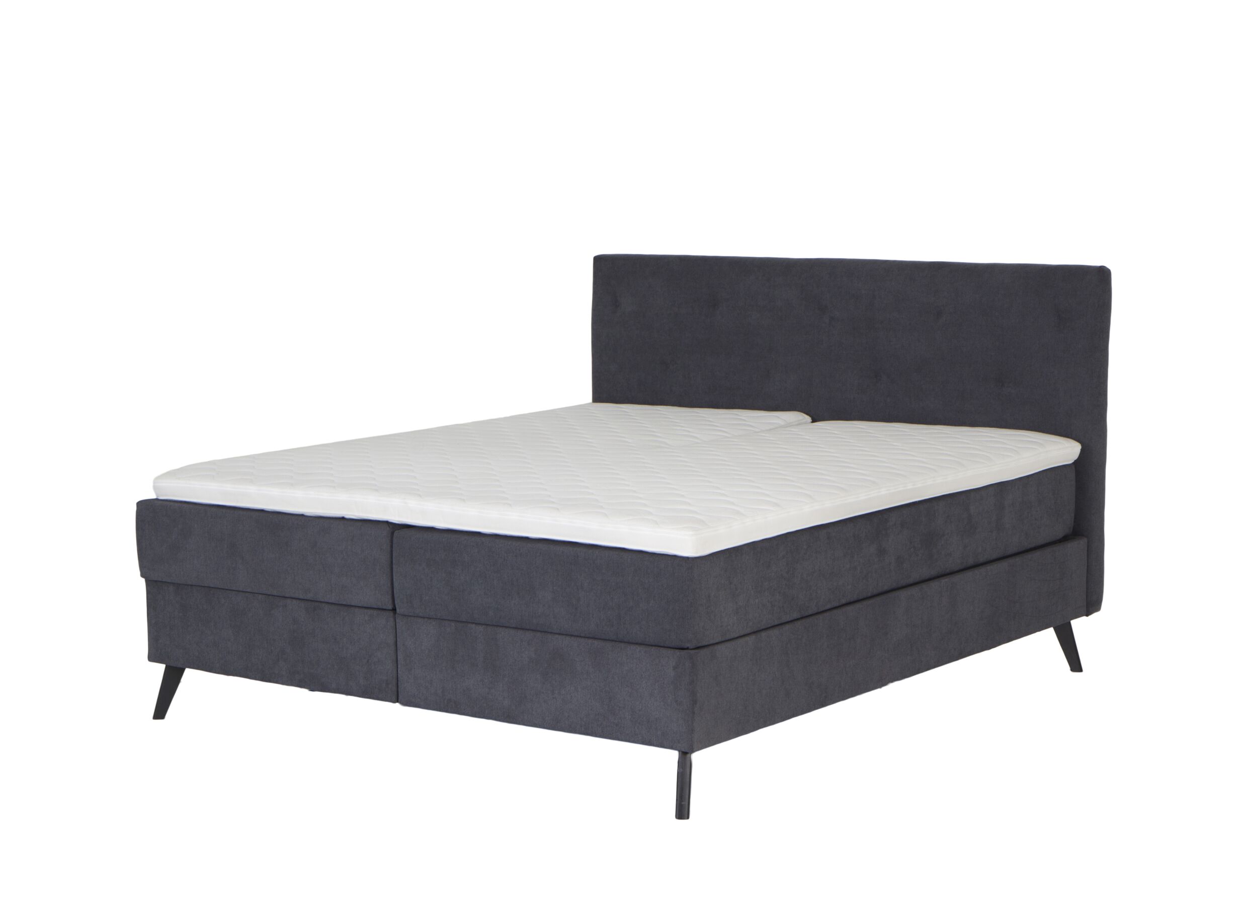 Boxspring Skagen Knapper 180x200cm - stof - antraciet