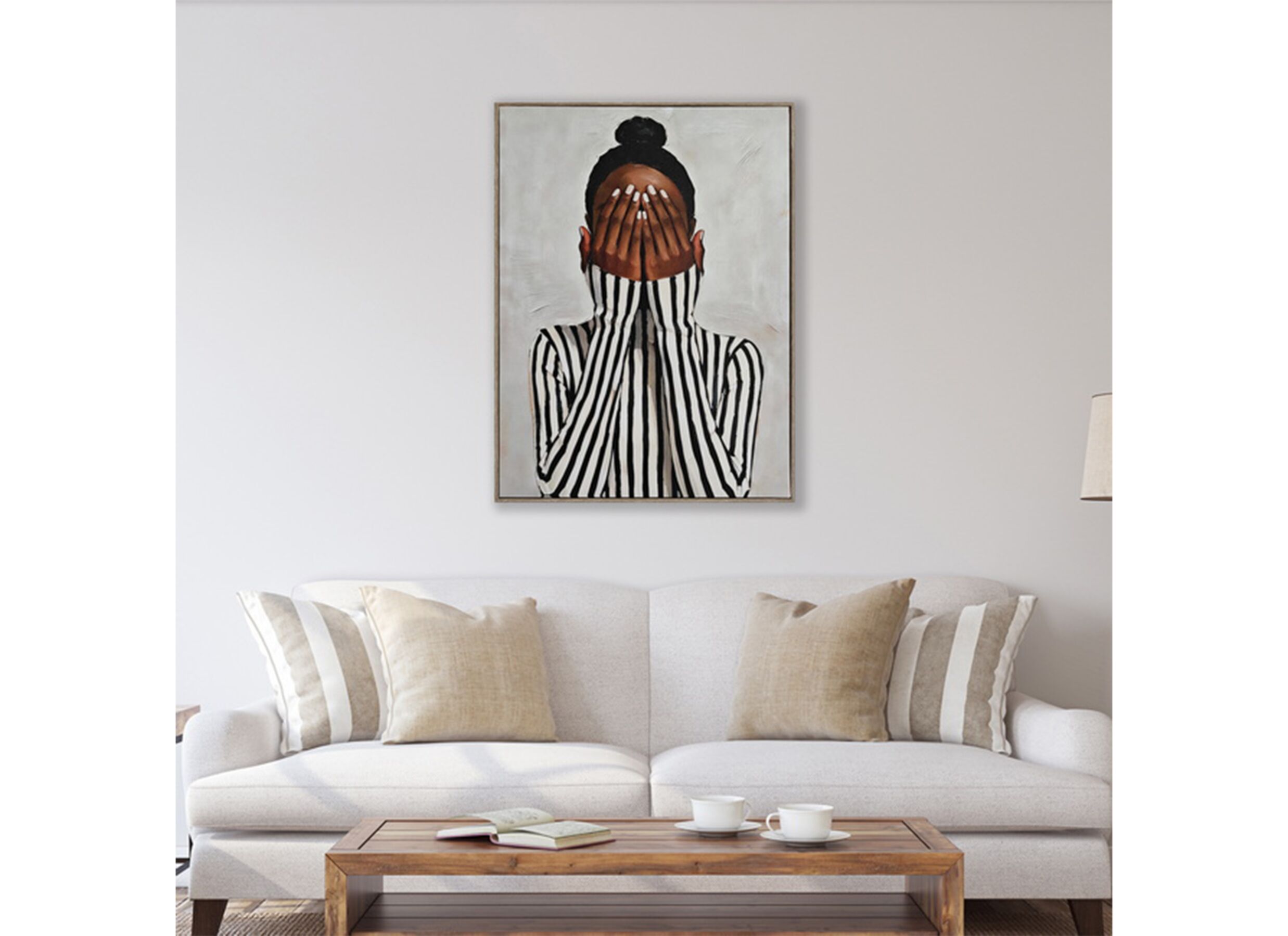 Sfeerfoto - Print op canvas Hidding 45x60cm