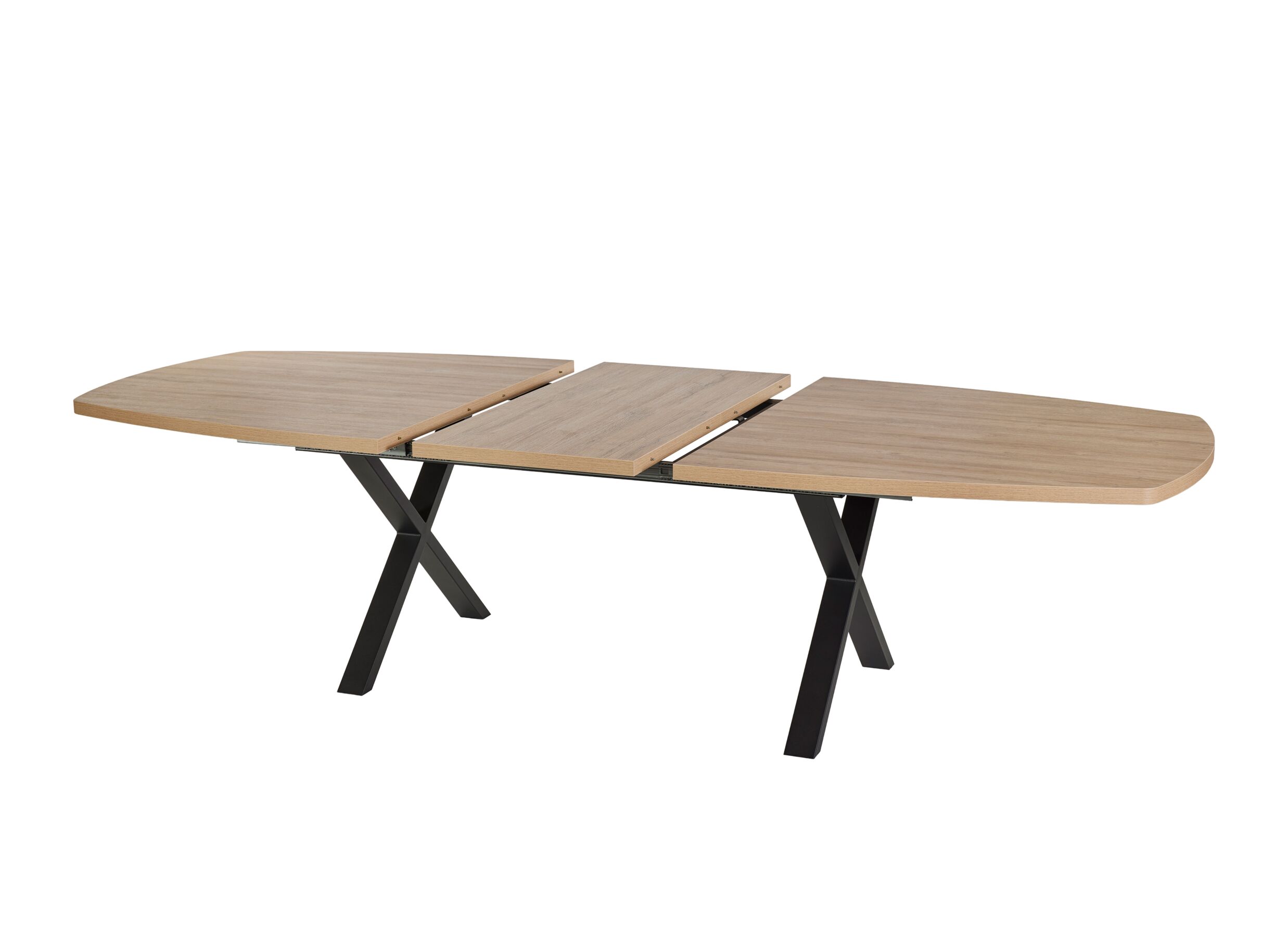 Aperçu - Table TF2415 200/250x100cm - mélamine - virginia oak