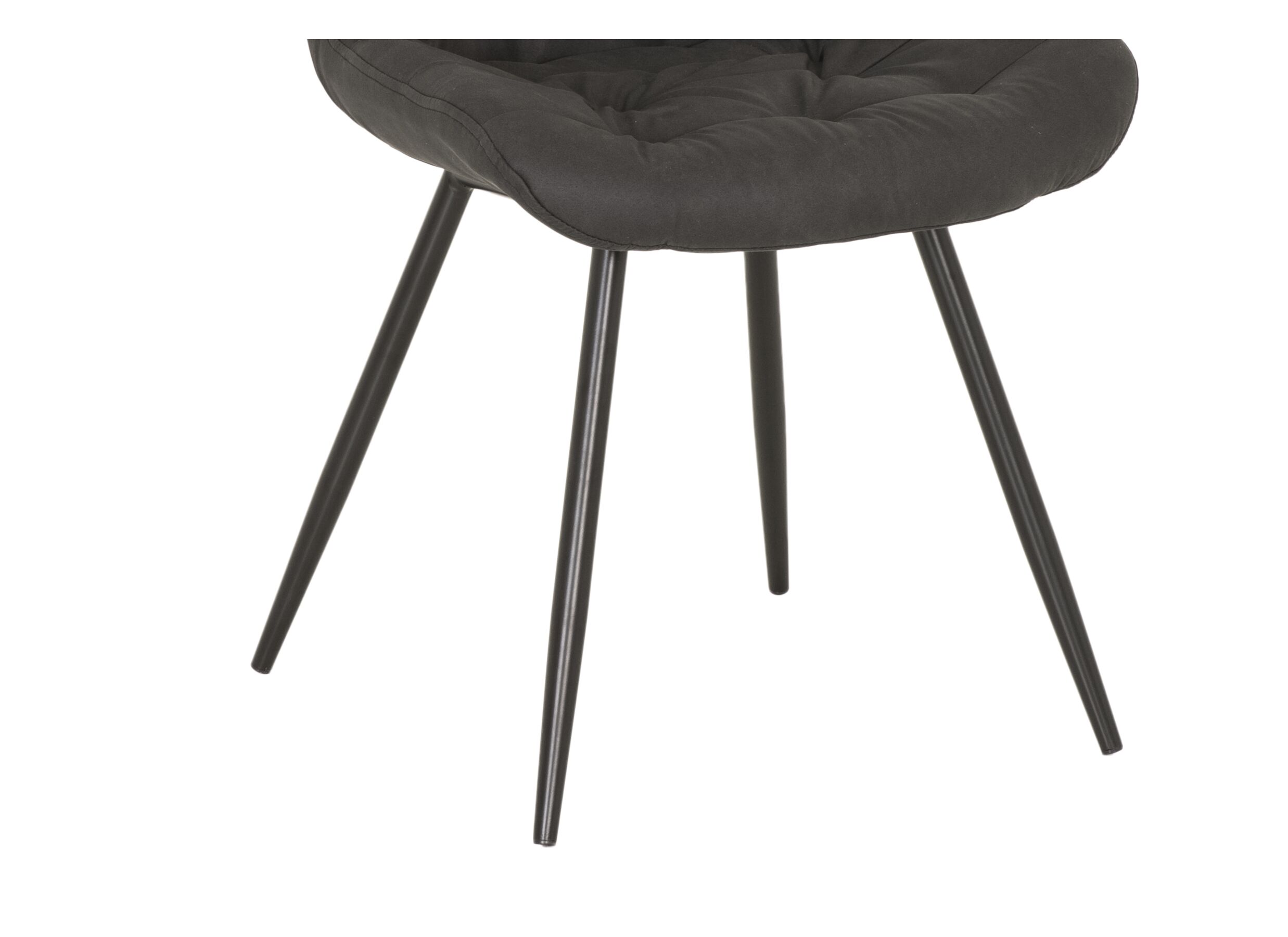 Detail - Chaise Driss 51x53x80cm - tissu - noir