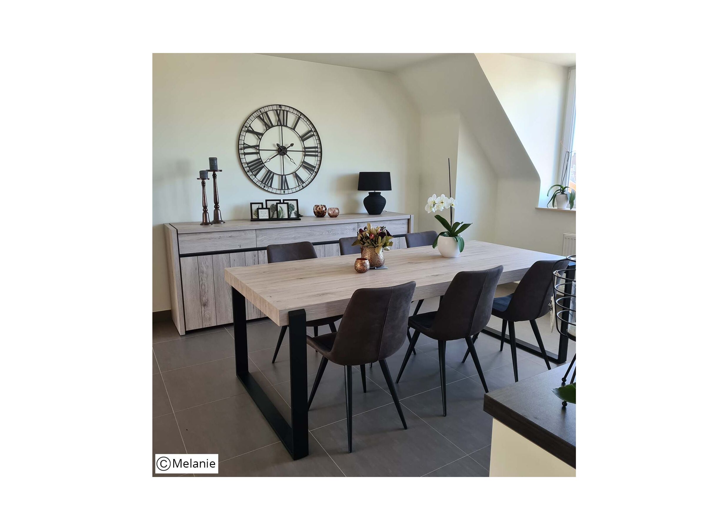 Sfeerfoto - Tafel Lucca 226x103cm - meubelplaat - millenium eik