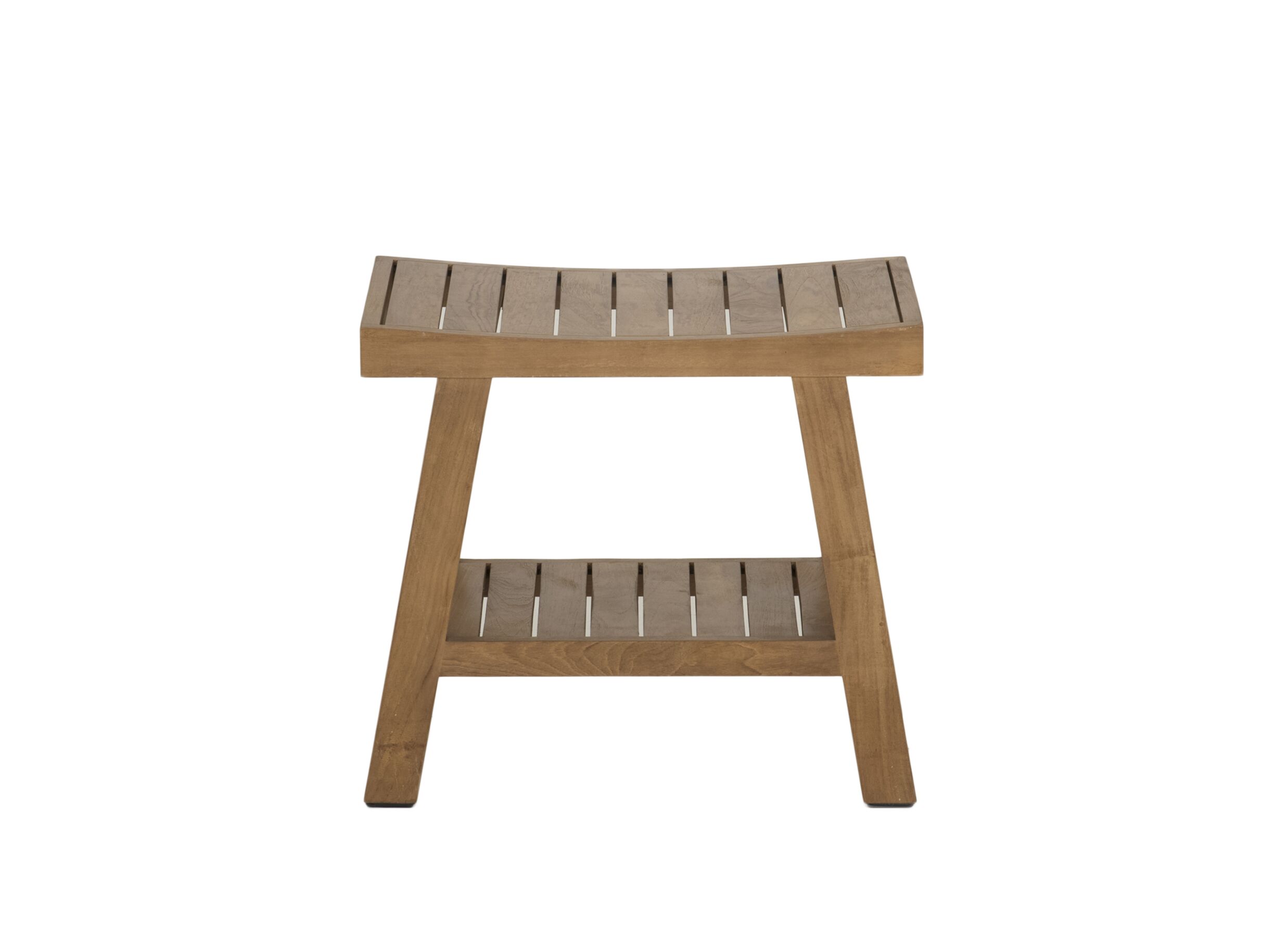 Overzichtsfoto - Badkruk 53x34x47cm - geschuurd teak - naturel