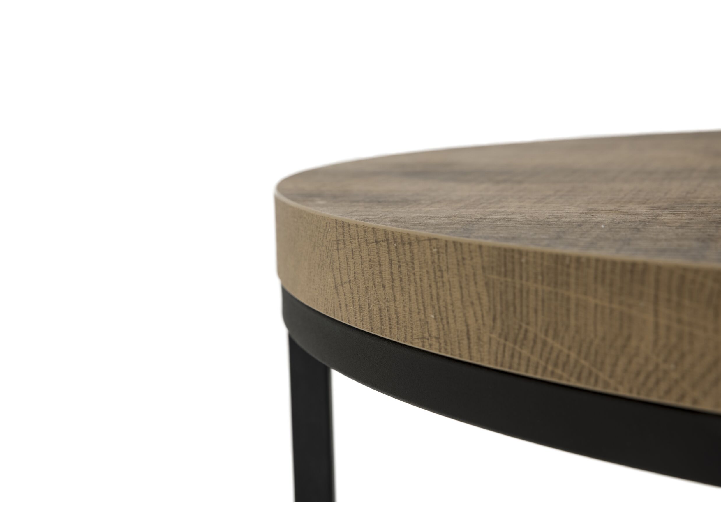 Detailfoto - Bijzettafel SL2303 Ø76xH45,5cm/Ø56xH38,5cm - metaal/decor - tropix set van 2