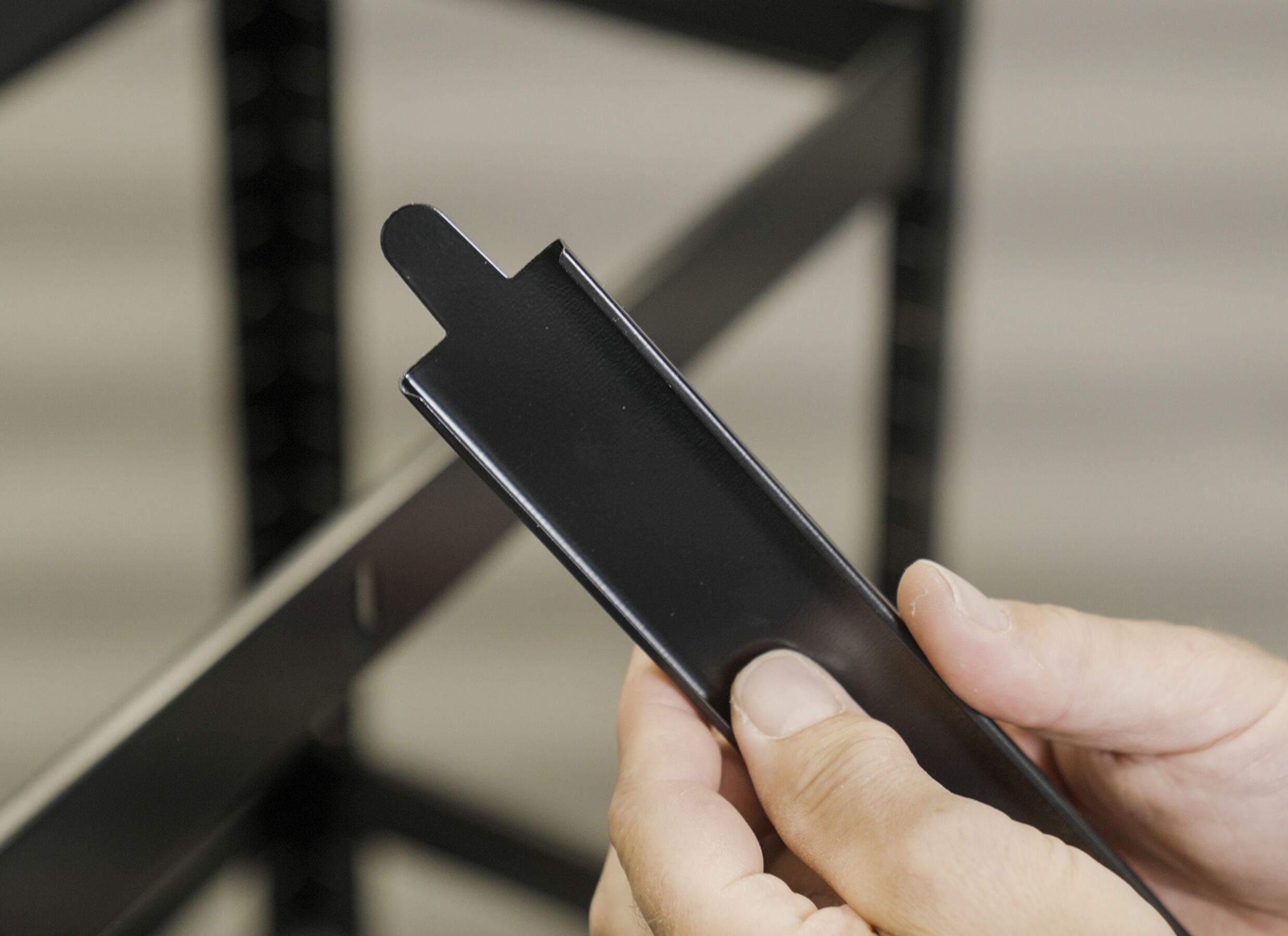 Overzichtsfoto - Opbergrek Heavy Duty 180x90x40cm - MDF & metaal - zwart