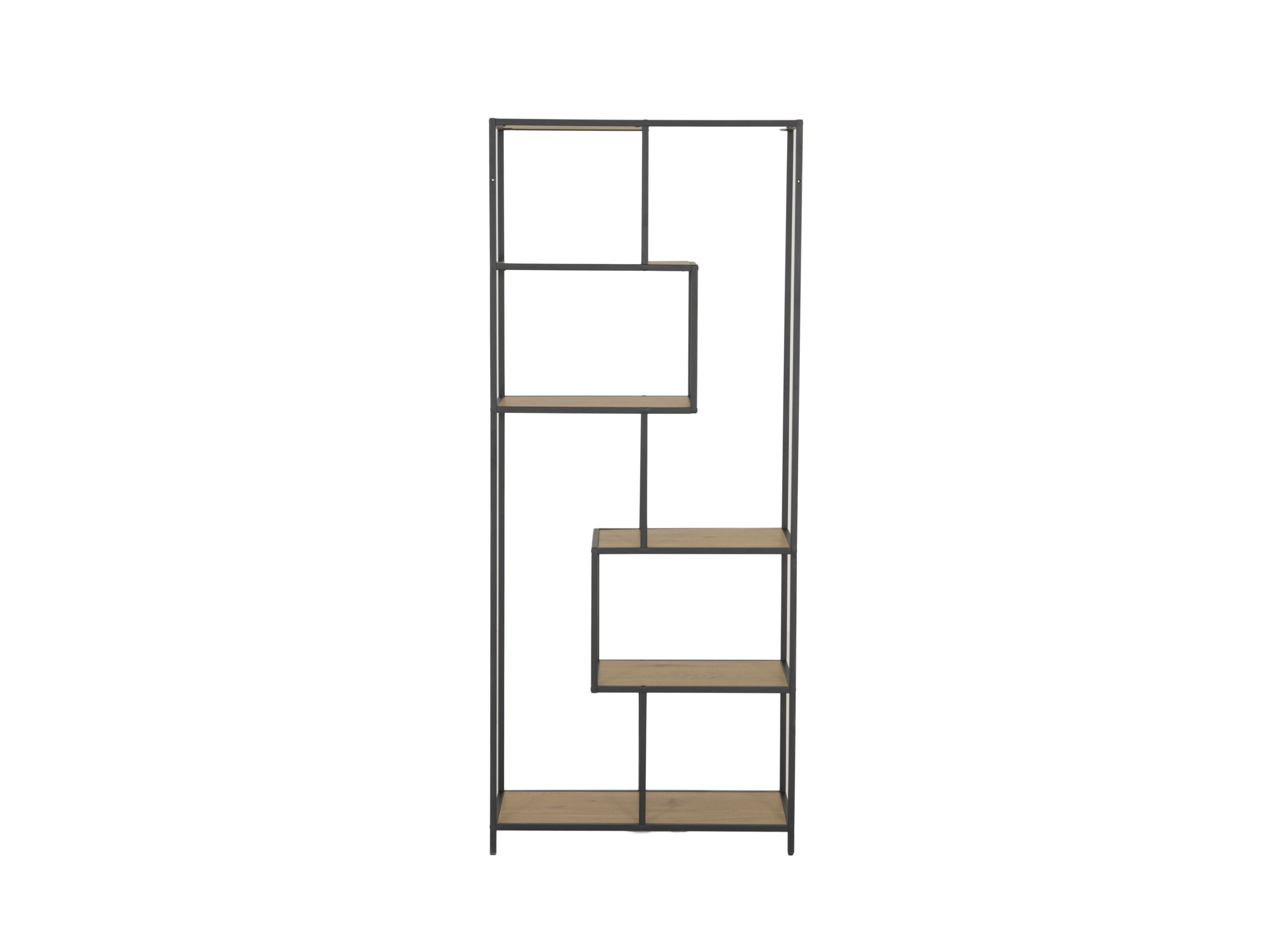 Overzichtsfoto - Opbergrek Tower 77x35x185cm - melanime metaal - eik