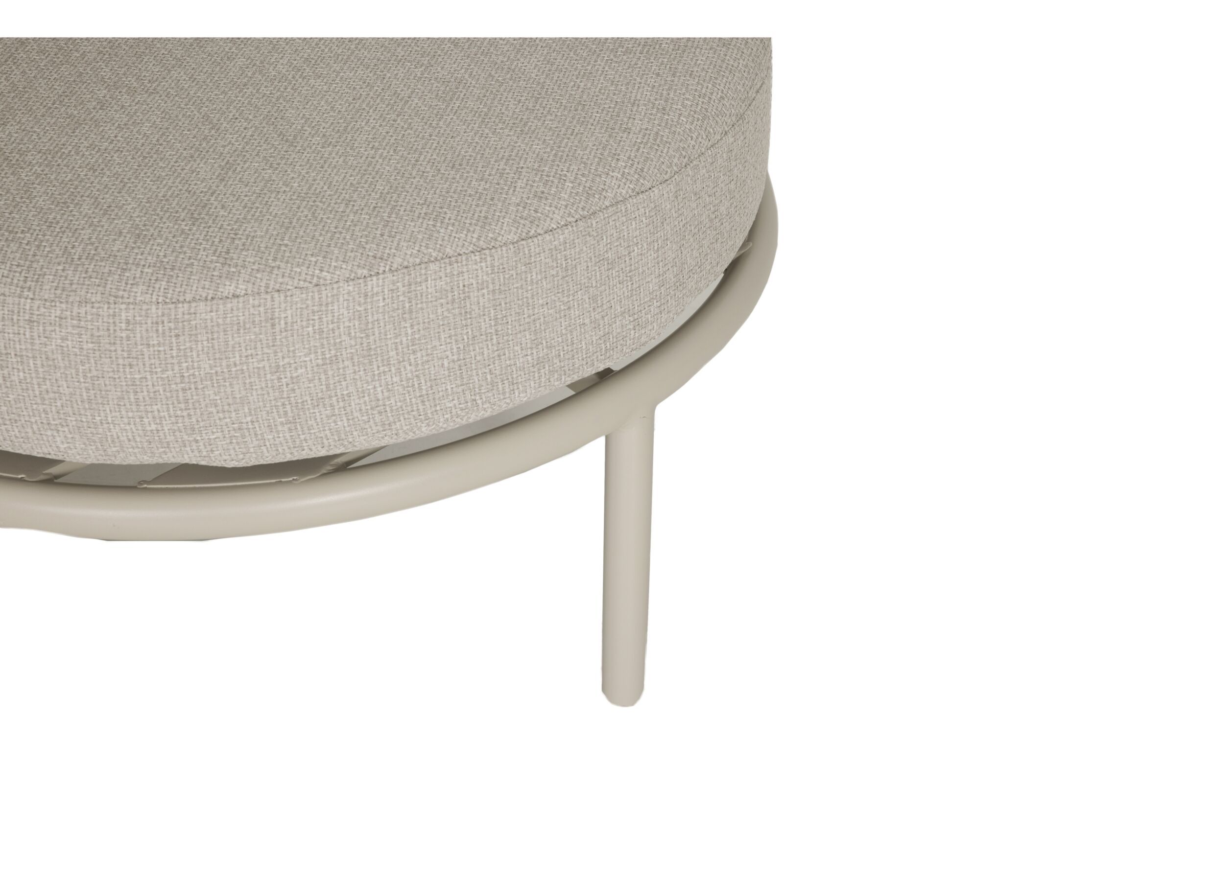 Detail - Salon lounge Scarabeo 188x188cm - aluminium - coussins en olefin - beige