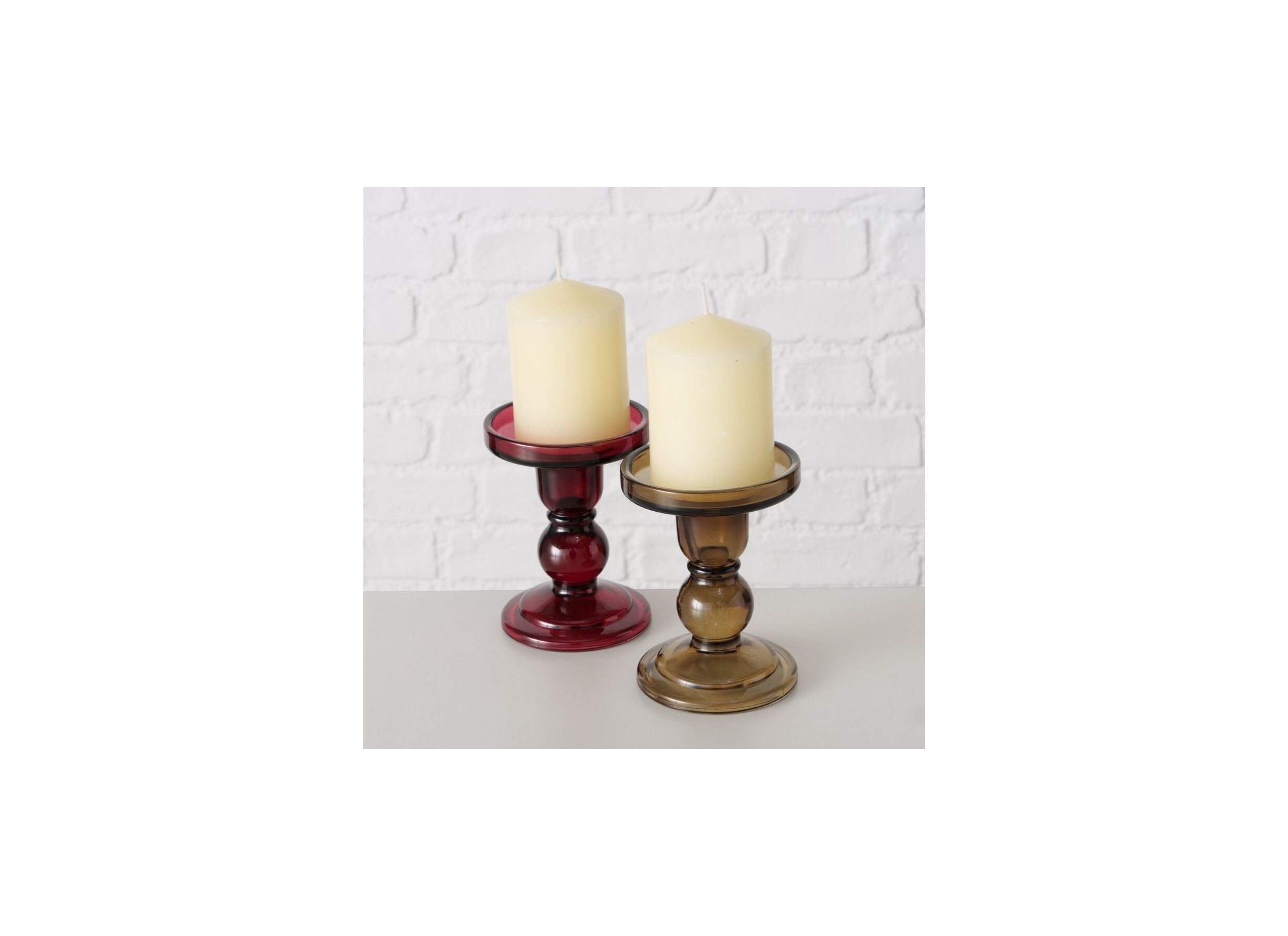 Photo ensemble - Chandelier Lune H11cm rouge vert