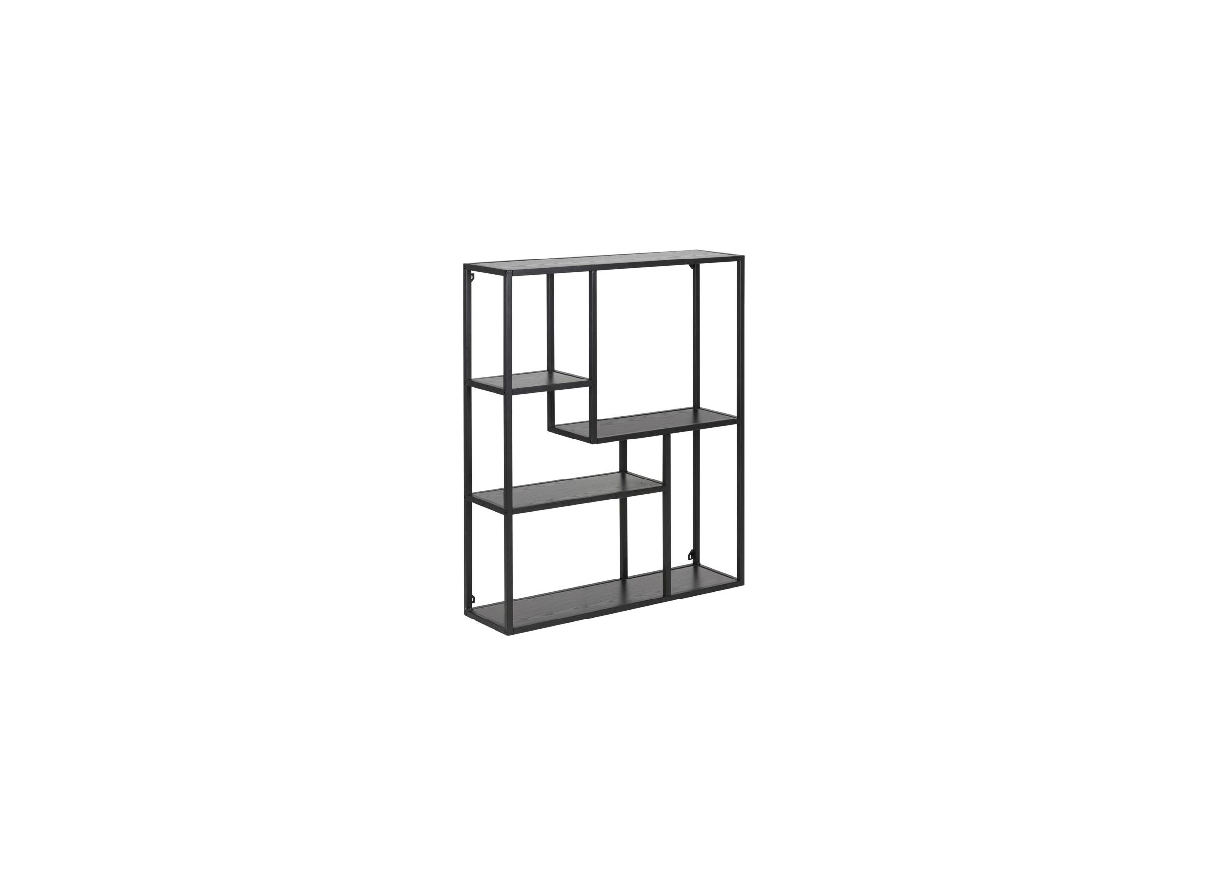 Étagère murale 75x20x91cm noir - Étagère murale 75x20x91cm noir