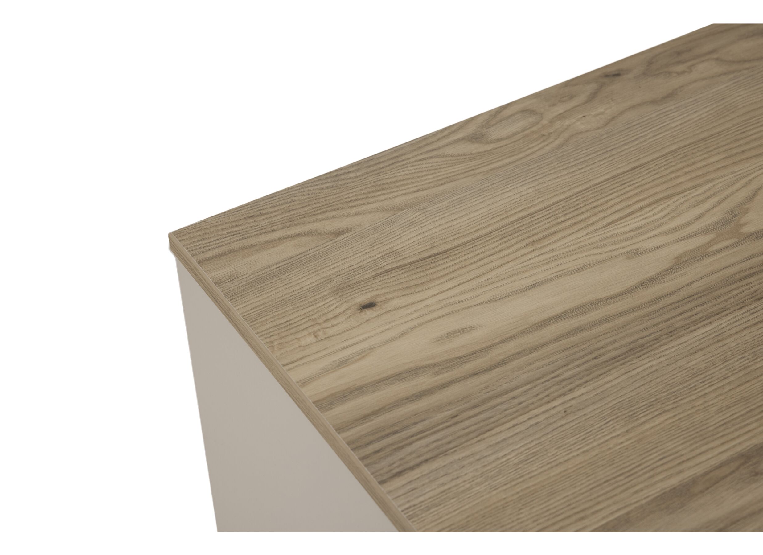 Detailfoto - Nachtkastje Hazel 48x40x52cm - melamine - beige & montana eik
