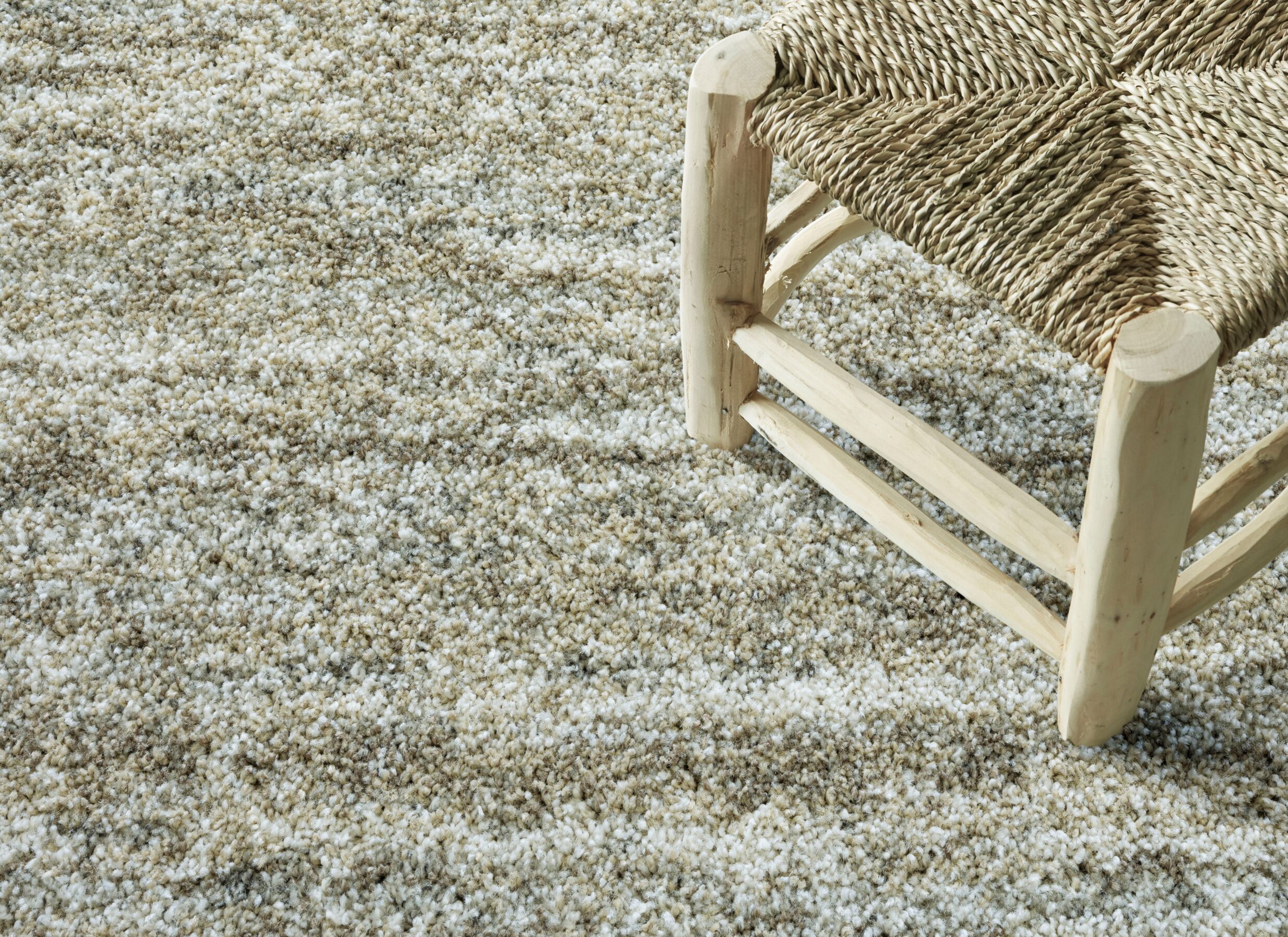Sfeerfoto - Tapijt Medusa 200x200cm - polyestervezel - beige