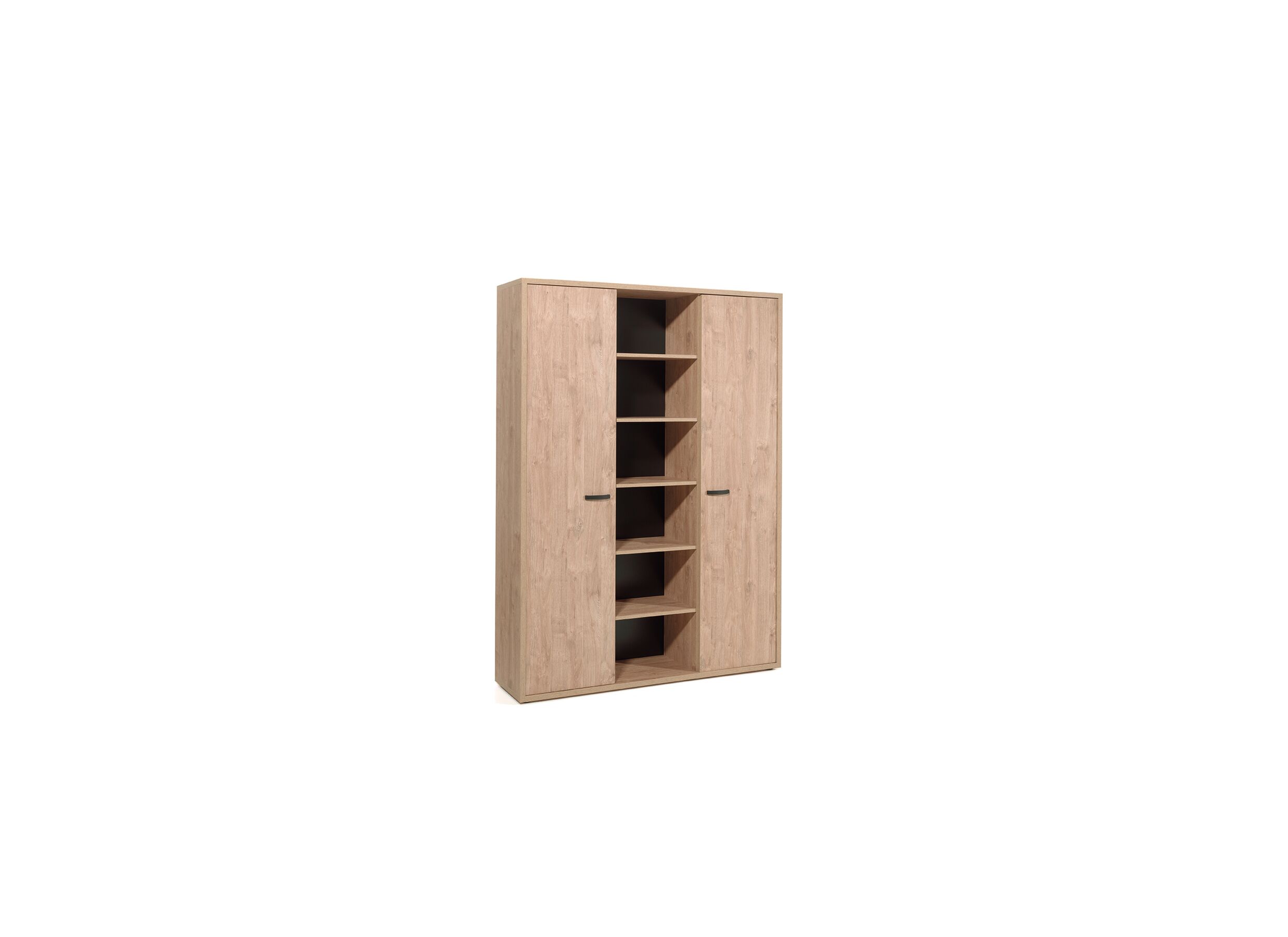 Boekenkast Capo 160x40x216cm - melamine - golden oak