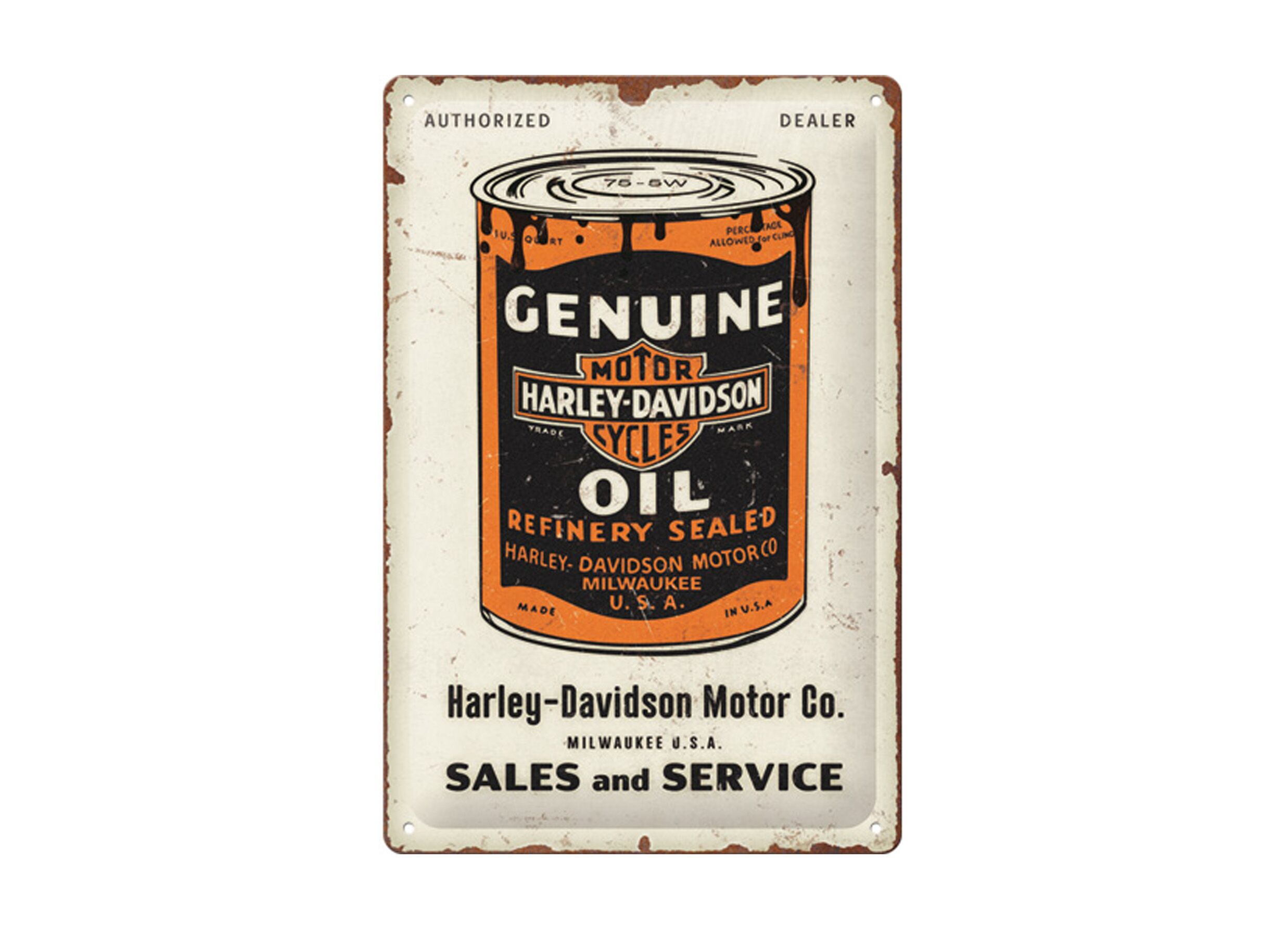 Plus Important - Plaque Harley-Davidson 20x30cm - métal - multicolore