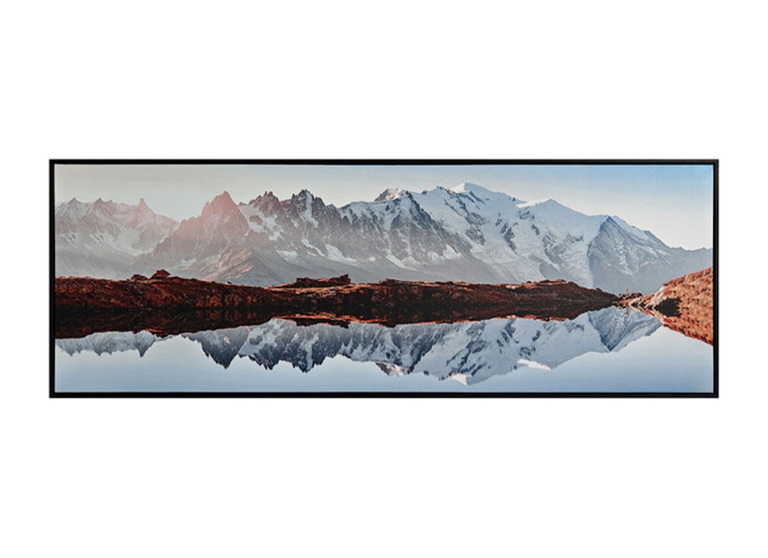 Print op canvas Mountains 140x50cm - Print op canvas Mountains 140x50cm