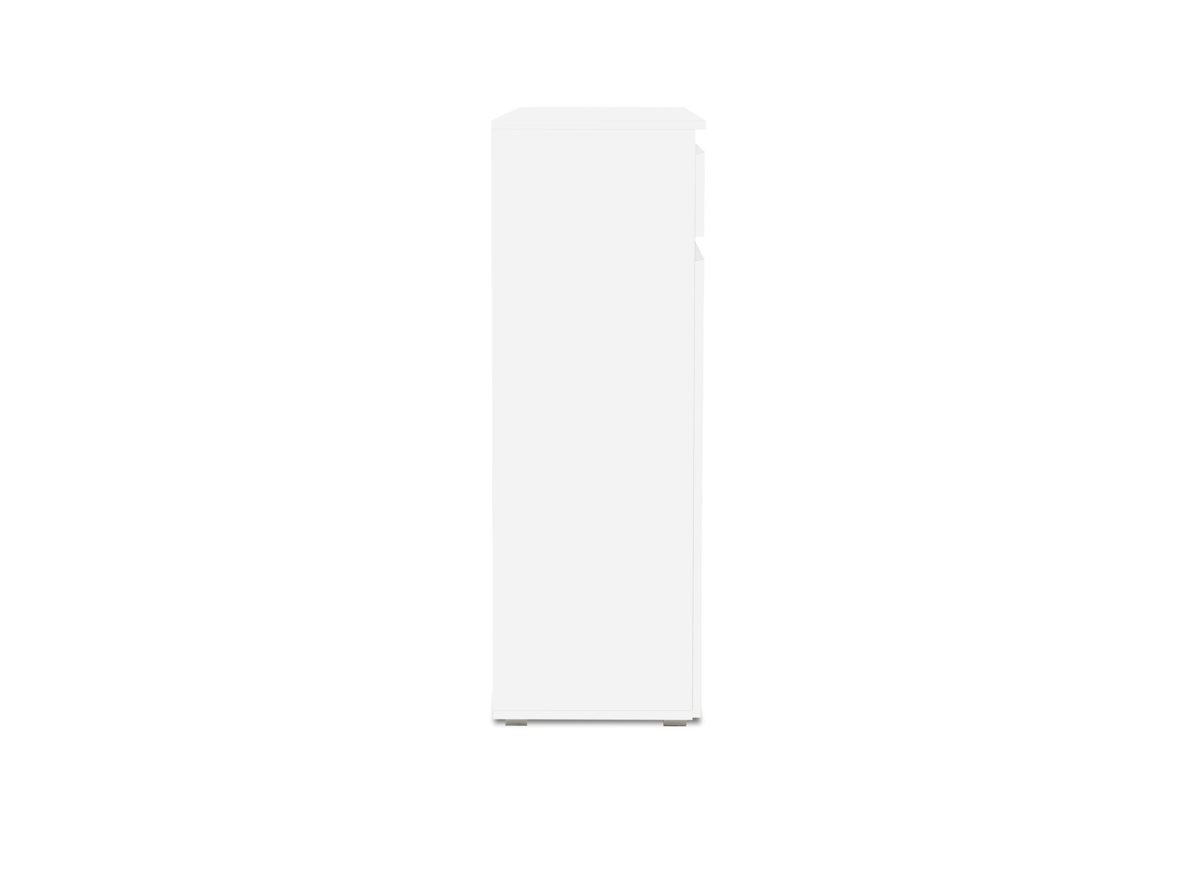 Armoire Image 3 80x40x131cm - mélamine - blanc