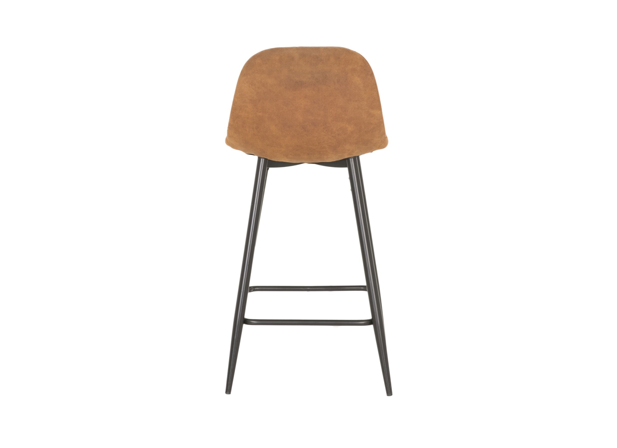 Chaise de bar Speech HA65cm - tissu - cognac