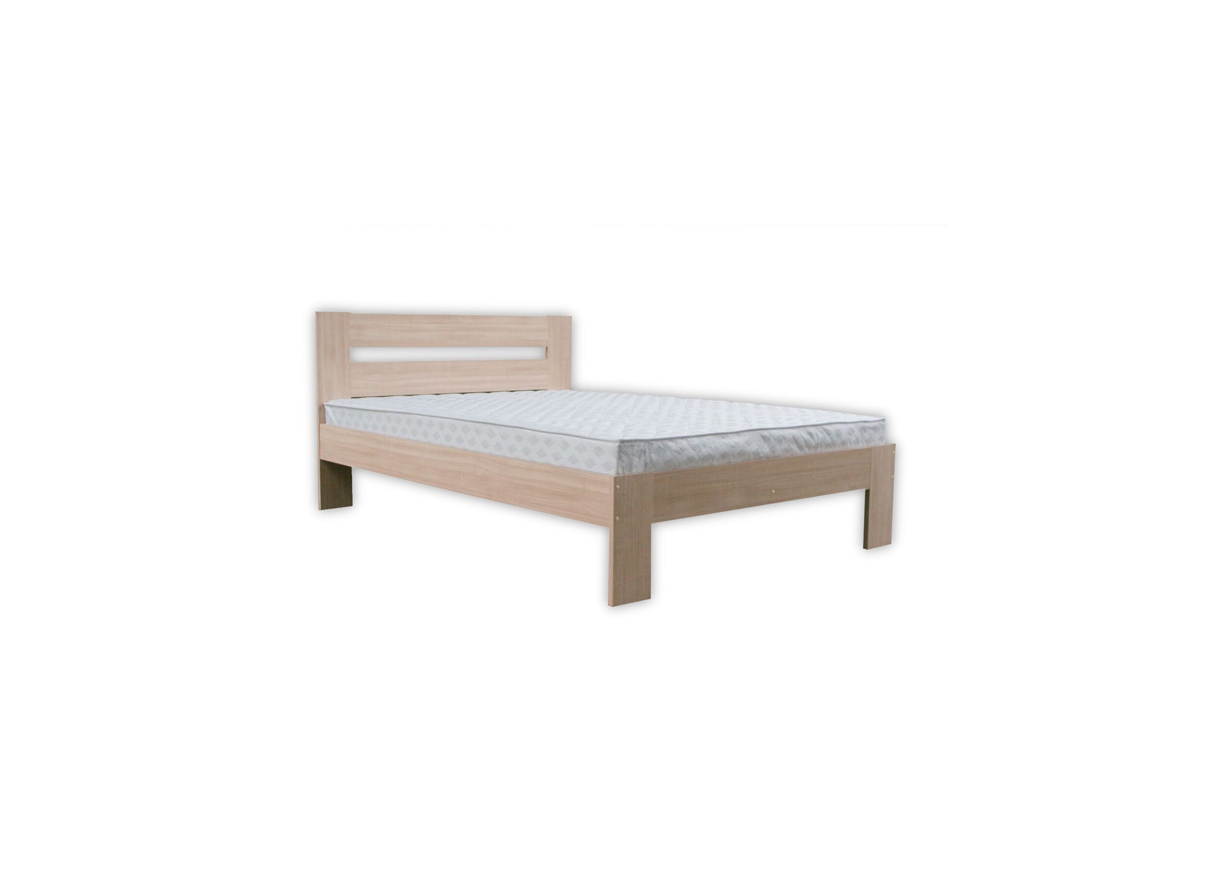 Hoofdfoto - Bed 140x200cm - decor - sonoma met matras en bodem