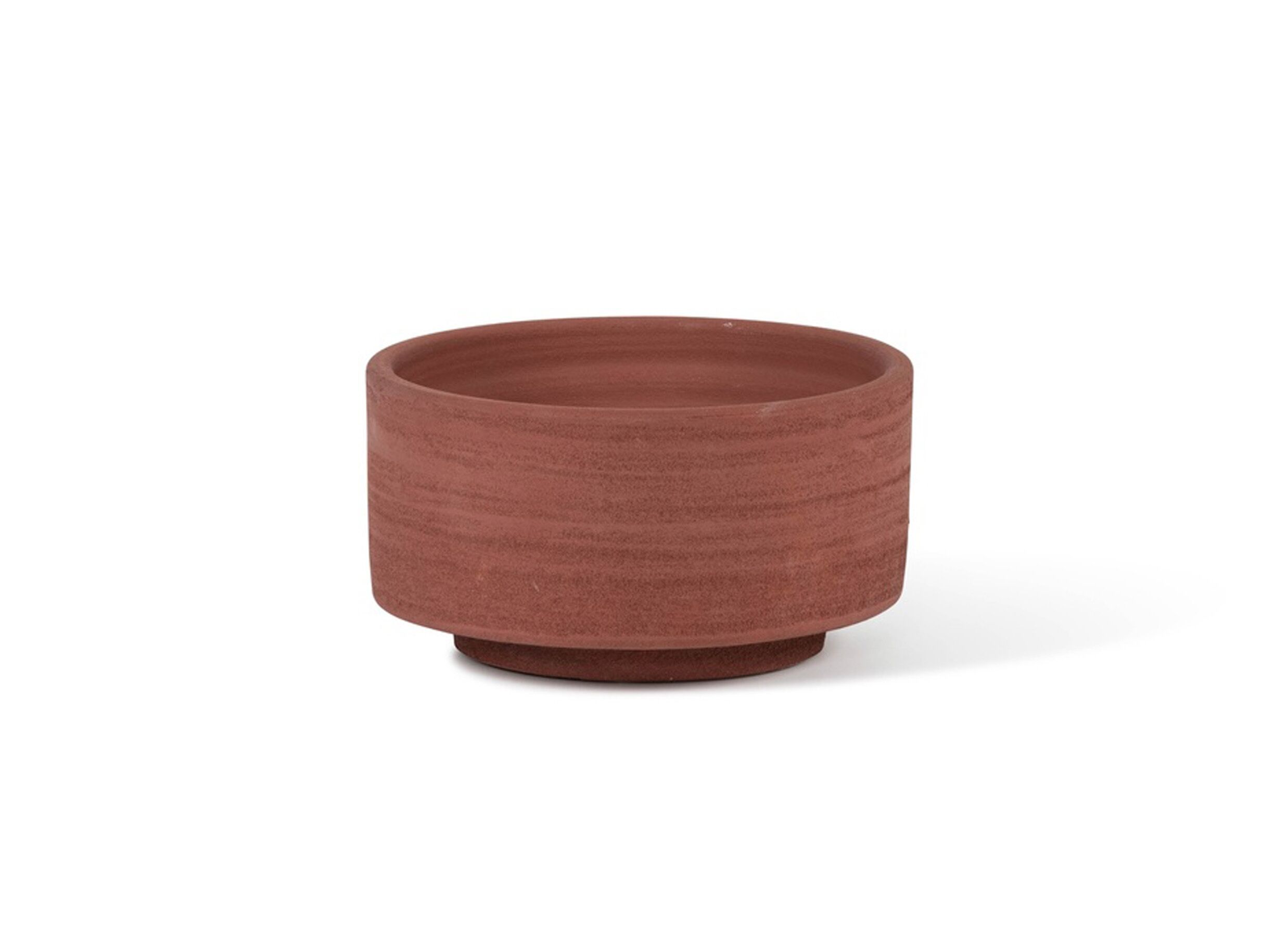 Plus Important - Porte-bougie Ø18x10cm - terra cotta - rouge
