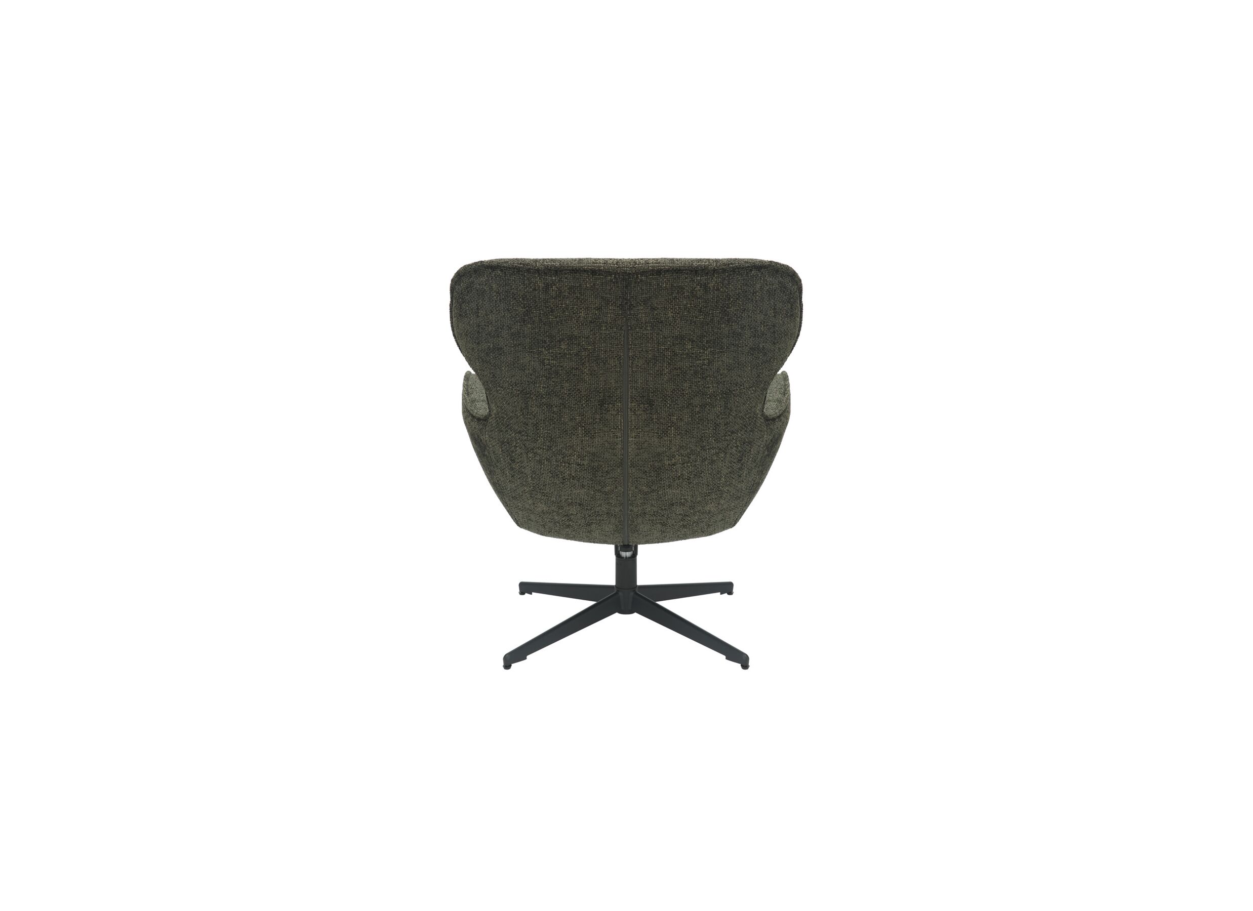Aperçu - Fauteuil pivotant Federico 73x79x88cm - fibre polyester- vert foncé