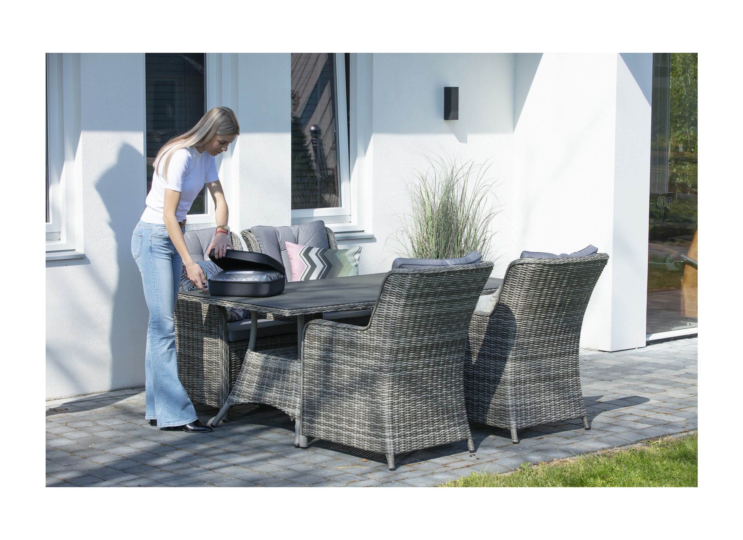 Housse de protection 255x255cm gris