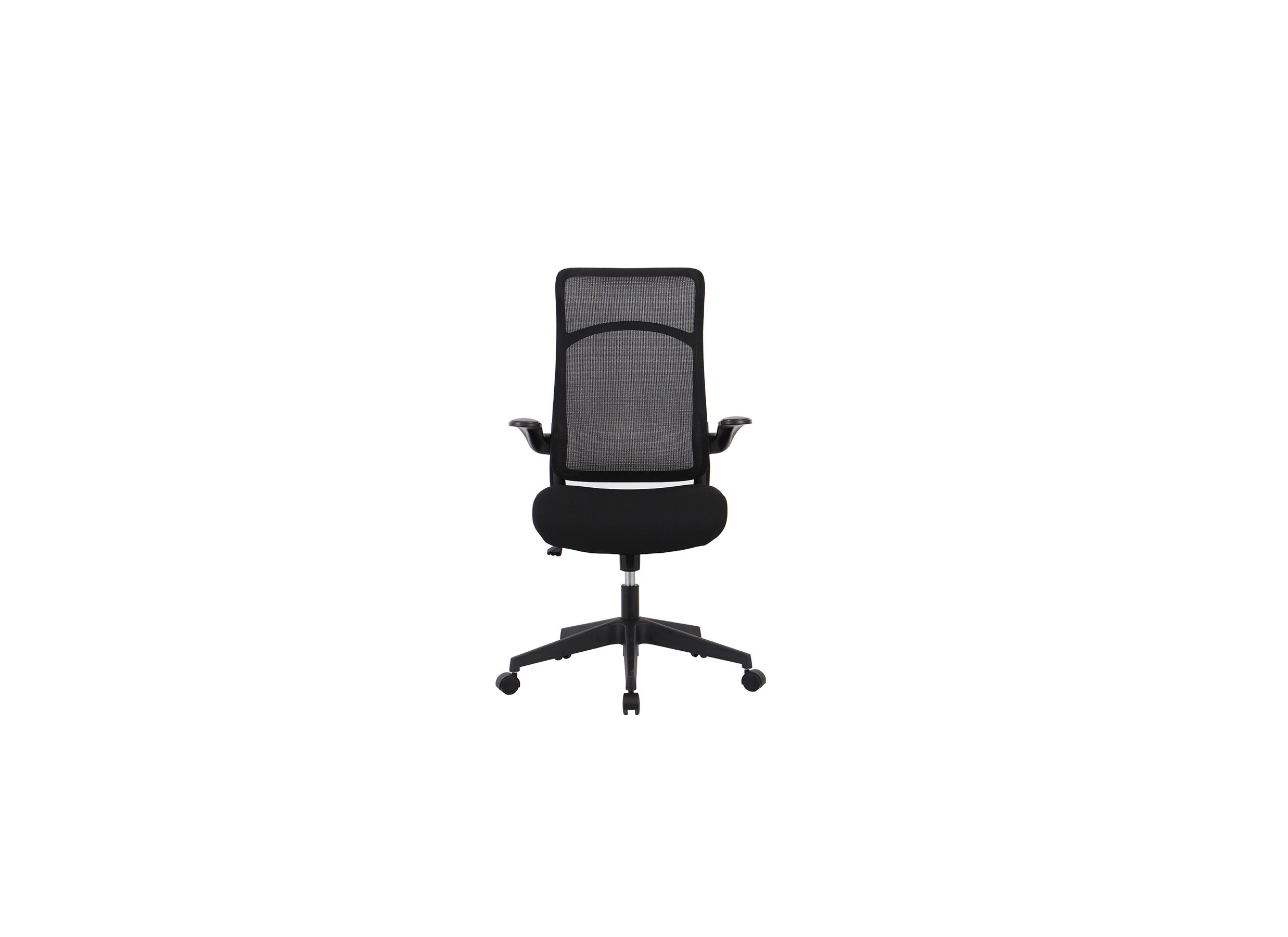 Chaise de bureau Flash 67x63,50x110,50cm - tissu - noir