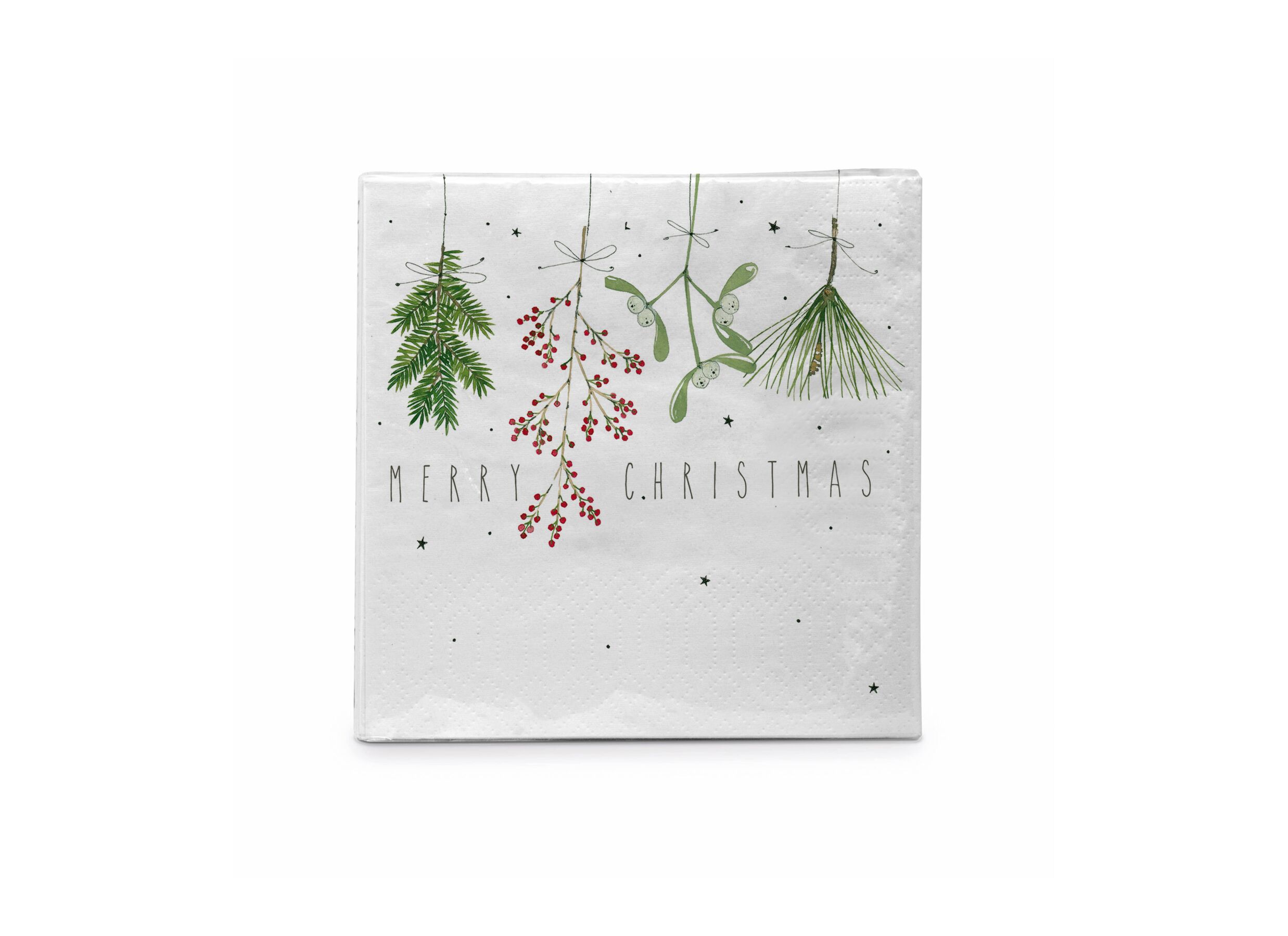 Serviette Merry Merry 33x33cm - 20 stuks - Serviette Merry Merry 33x33cm - 20 stuks