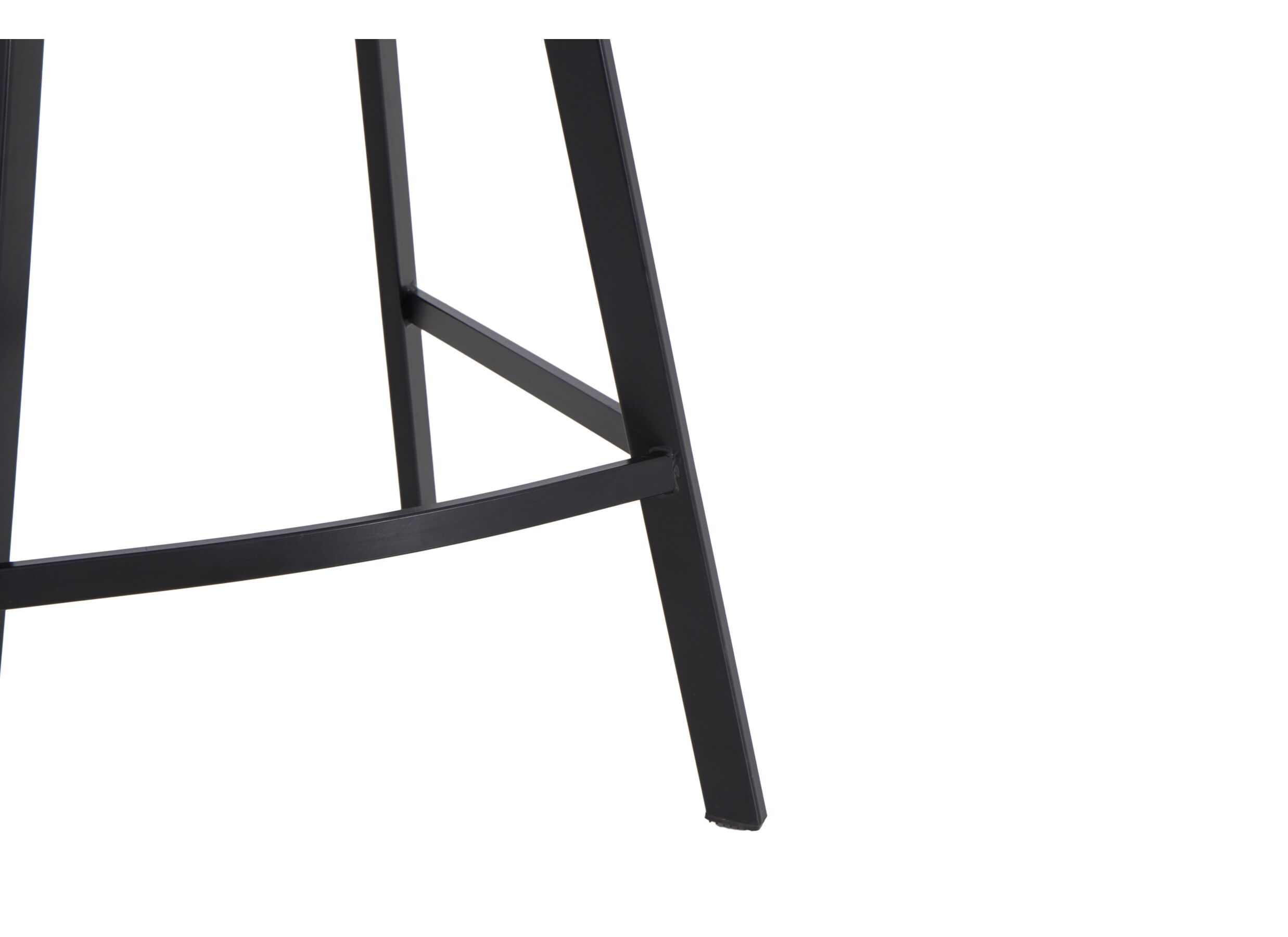 Barstoel Spartacus ZH65cm - lederlook - zwart