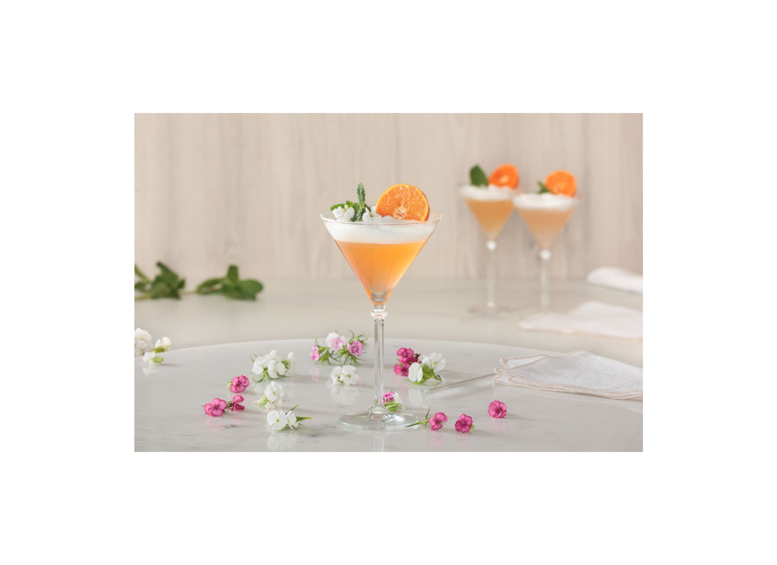 Sfeerfoto - Cocktailglas Strie 25cl - glas set van 4