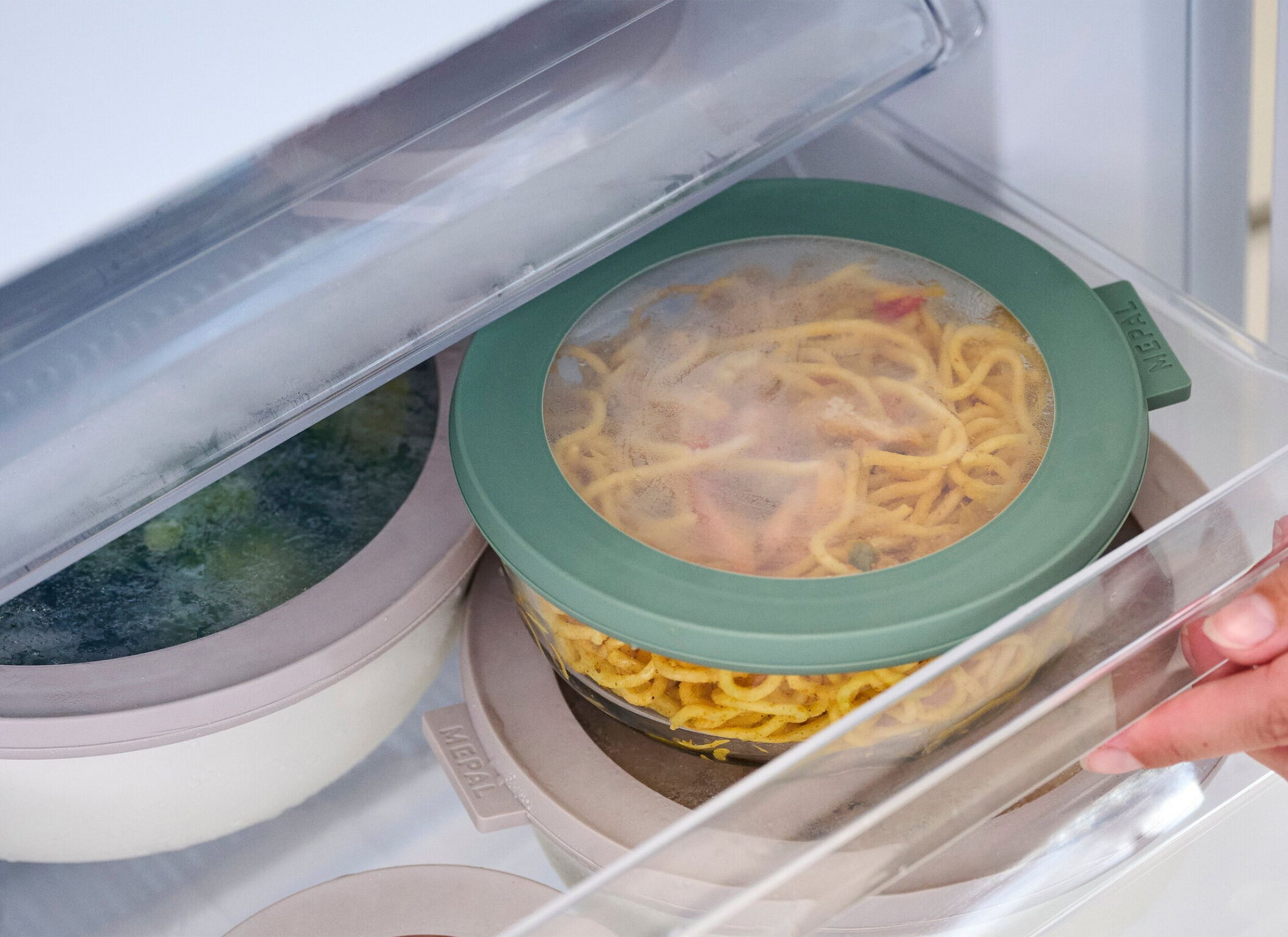 Foto ambiance - Boîte de conservation Cirqula 500ml Mepal - verre - nordic sage