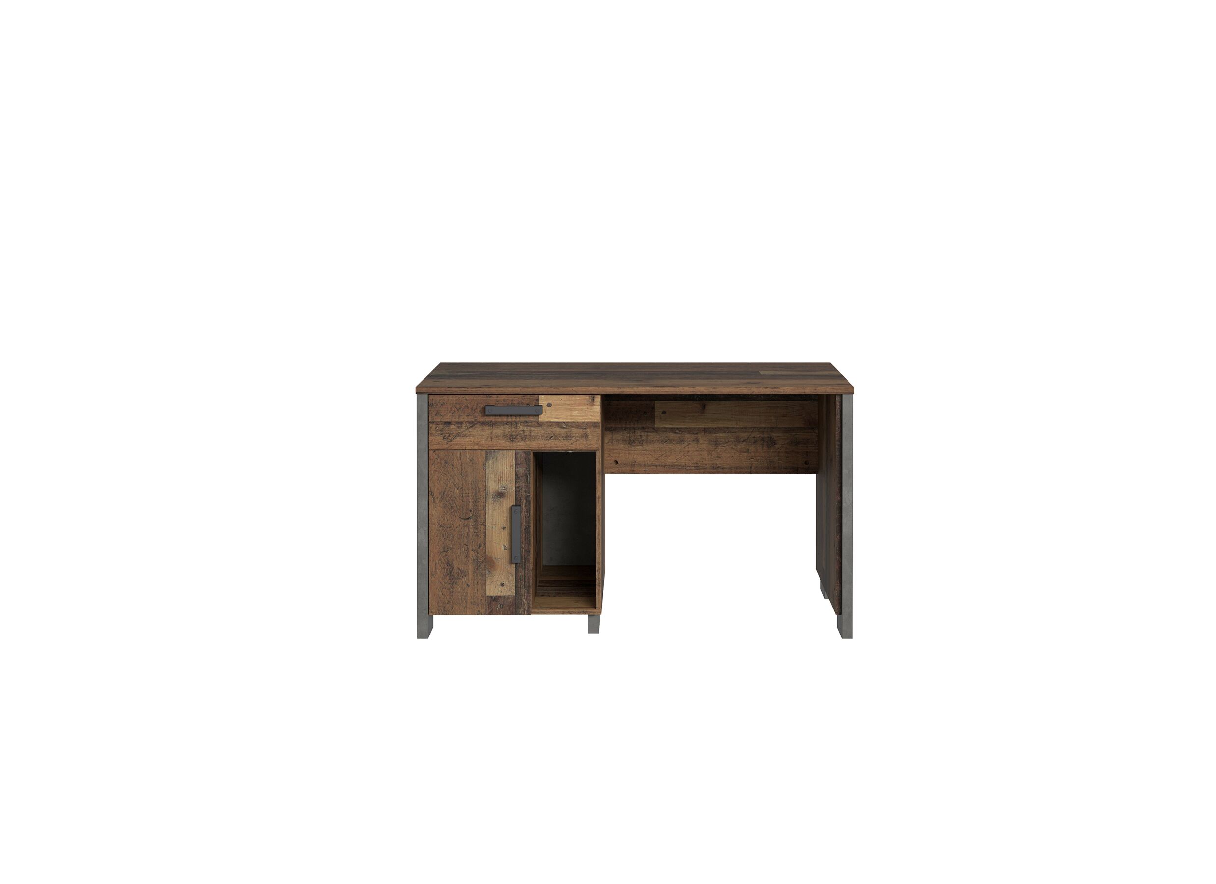 Bureau 127x60cm - Bureau Clif 127x60cm - panneau décor - old wood/béton