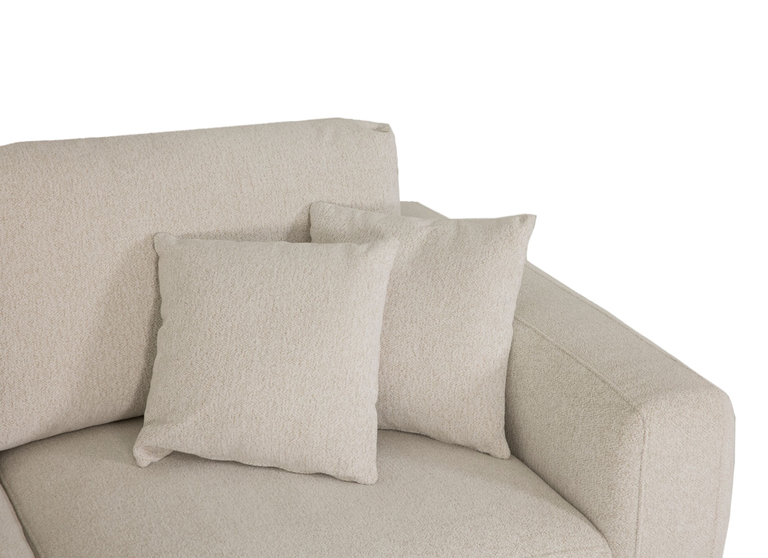 Detailfoto - Hoeksalon Celaya 298x223cm - chenille - ecru