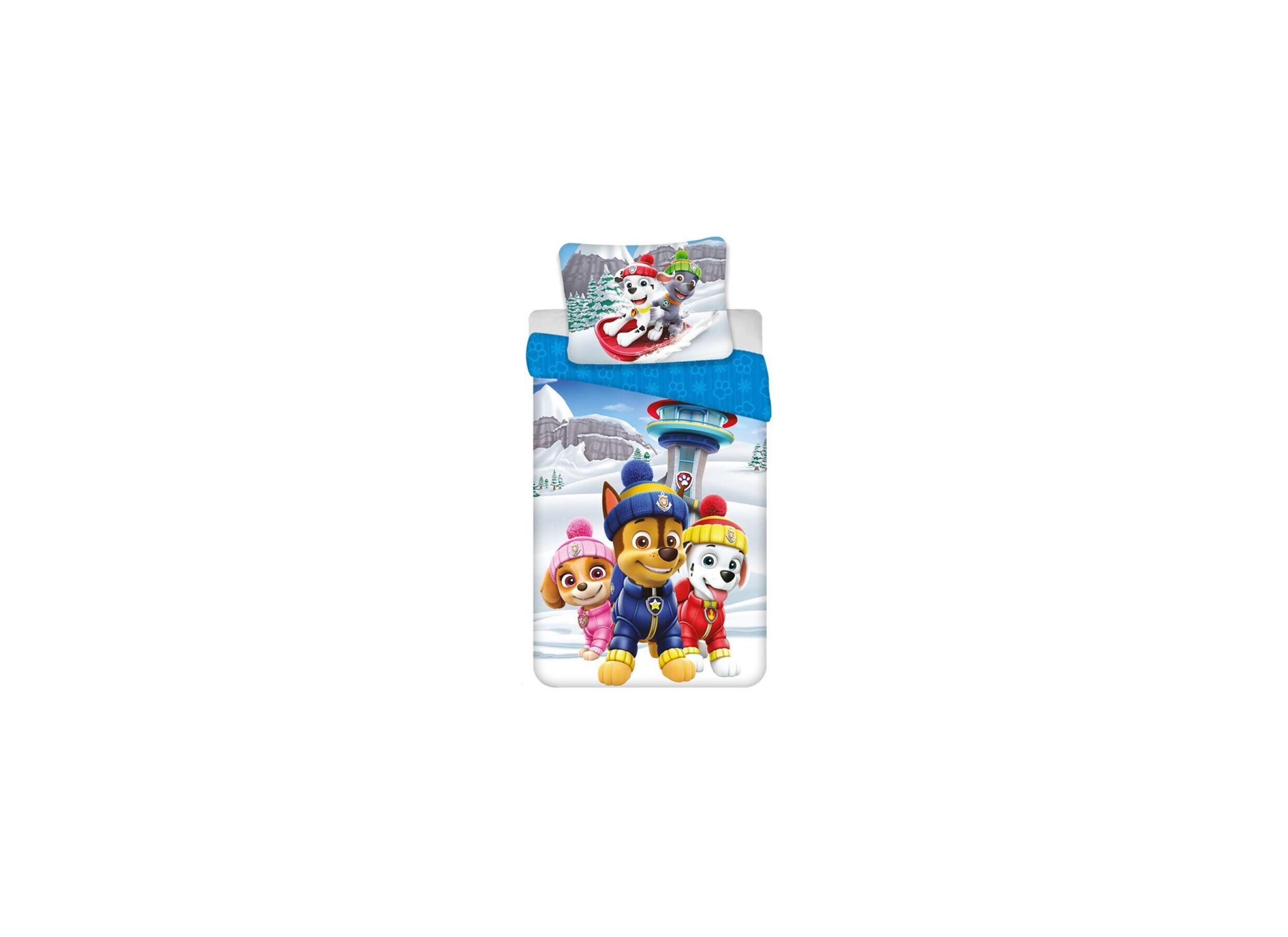 Hoofdfoto - Dekbedovertrek Paw Patrol 140x200cm - flanel - multicolor