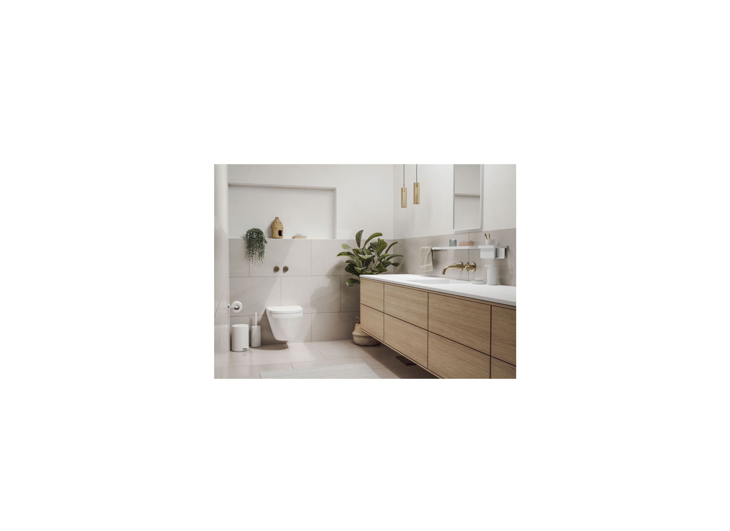 Wandplank 44x11x2,5cm wit