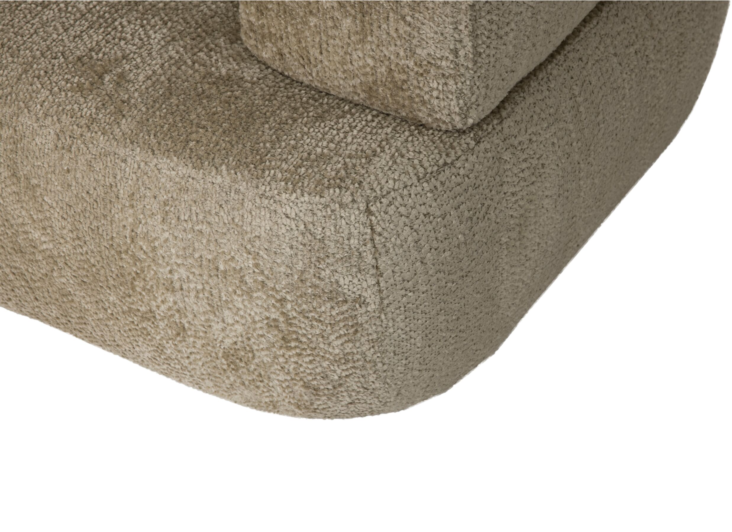 Detailfoto - Hoeksalon Eder 310x190cm - stof - taupe