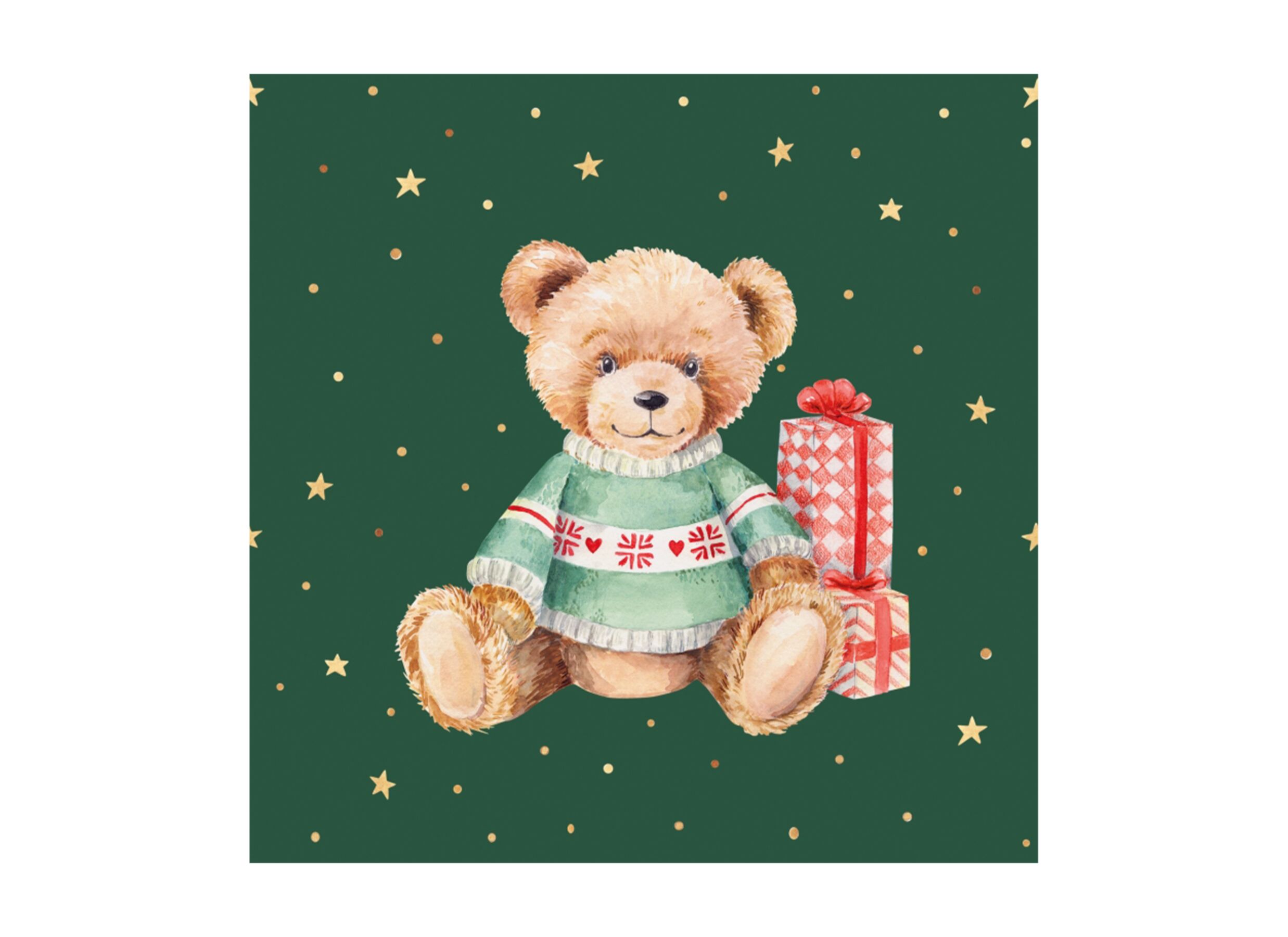 Plus Important - Serviette Teddy On 33x33cm - papier - multicolore - 20 pièces