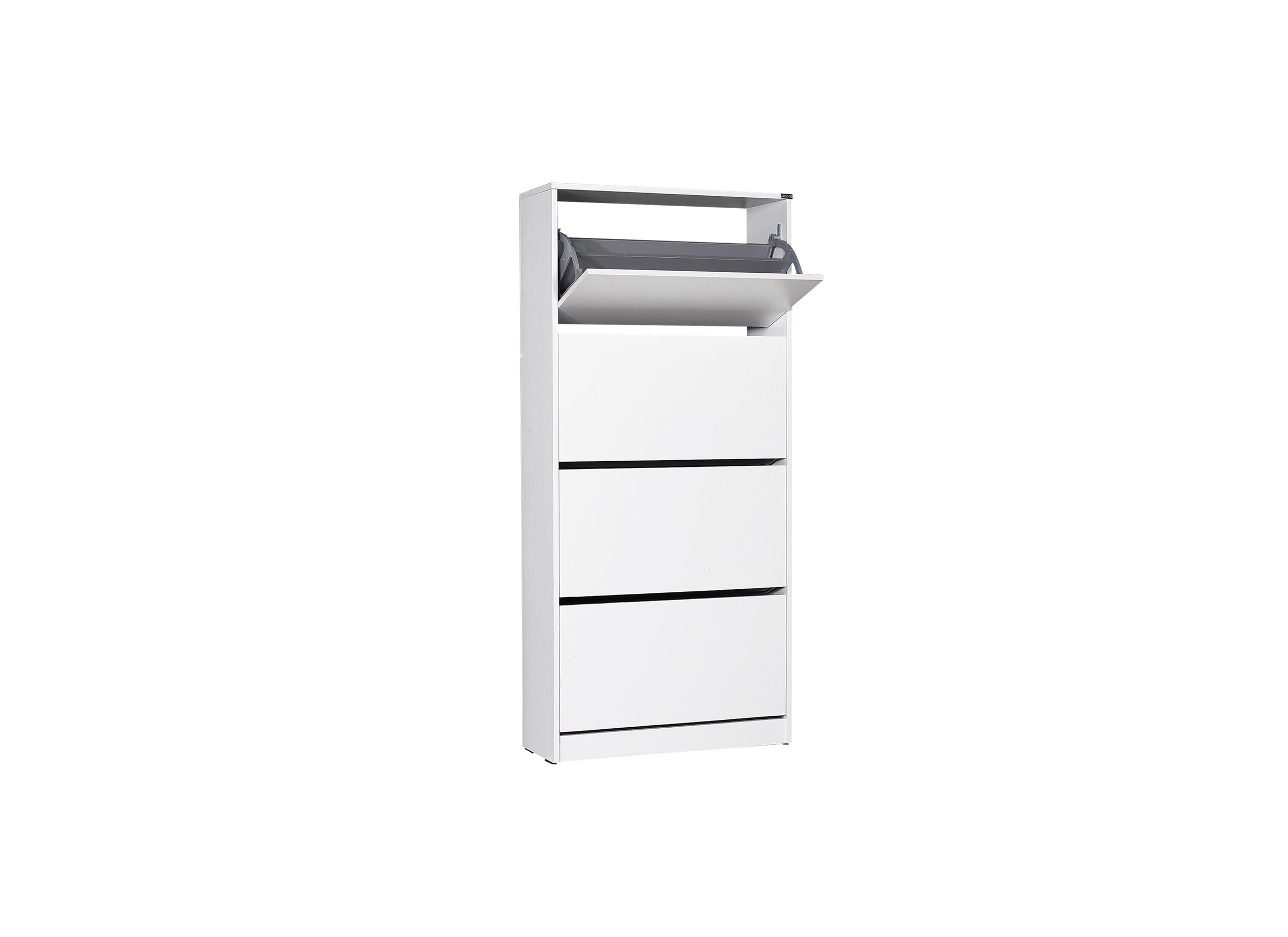Armoire à chaussures Wellington 73x26x157cm - Armoire à chaussures Wellington 73x26x157cm - mélamine - blanc