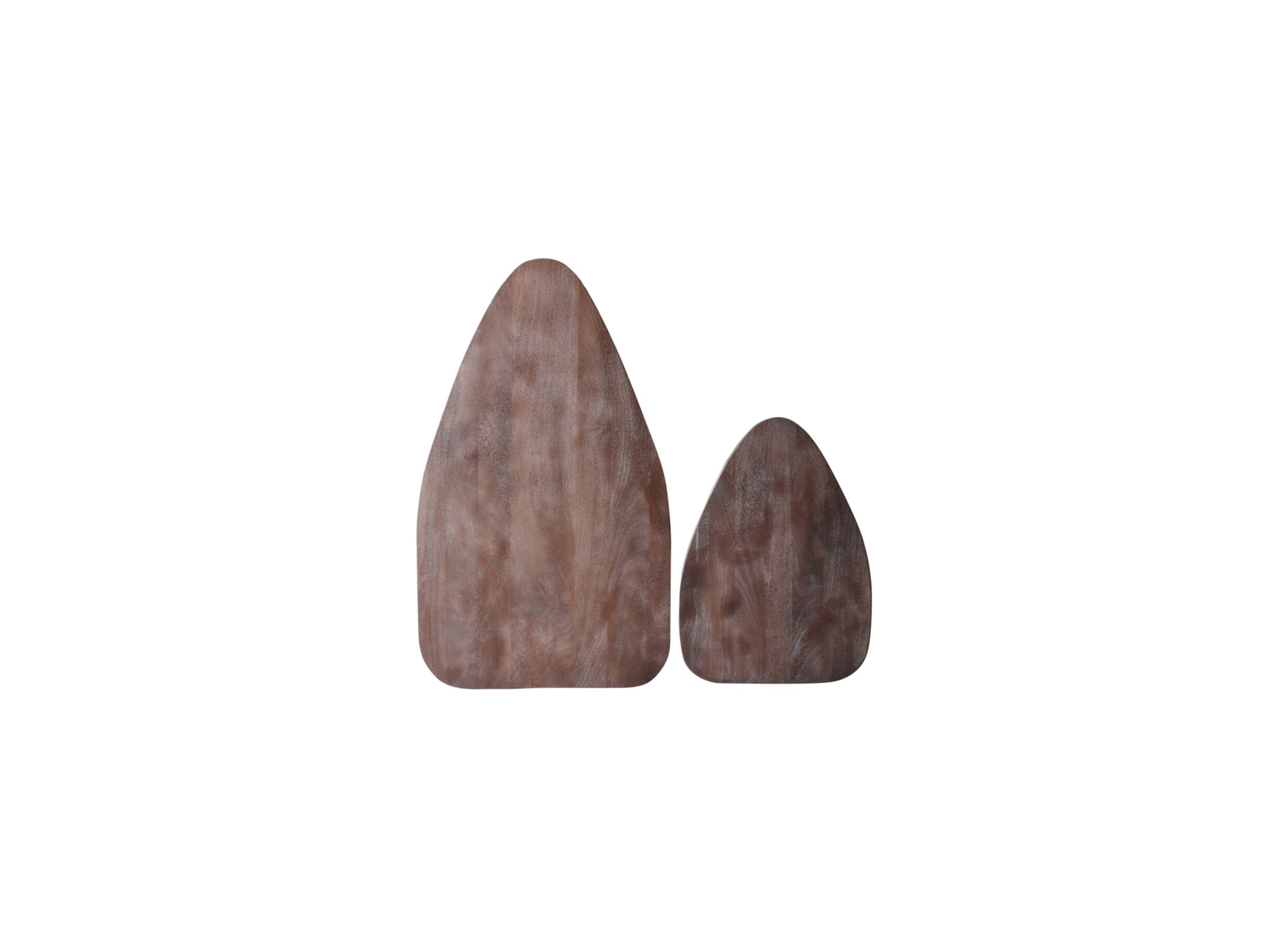 Detail - Table basse Ginger 100x64/69x49 - mangueir massif - naturel - lot de 2