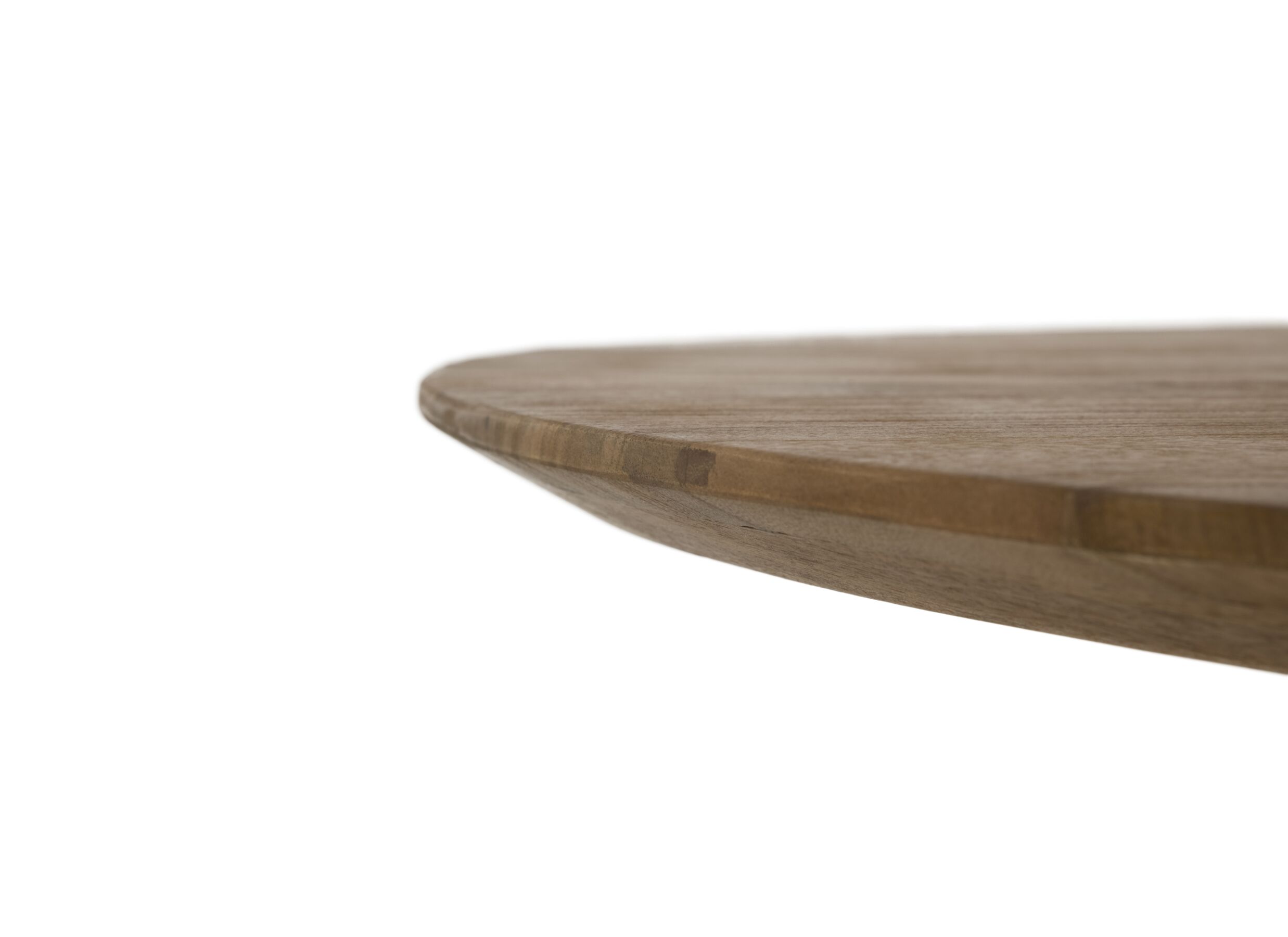 Detail - Table ronde Stromboli Ø120cm - manguier massif - naturel