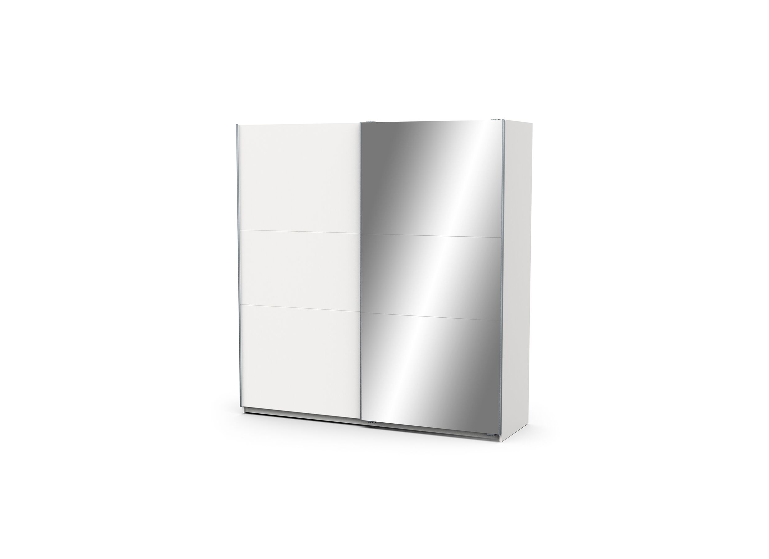 Armoire à portes coulissantes Ghost 195cm - décor - blanc