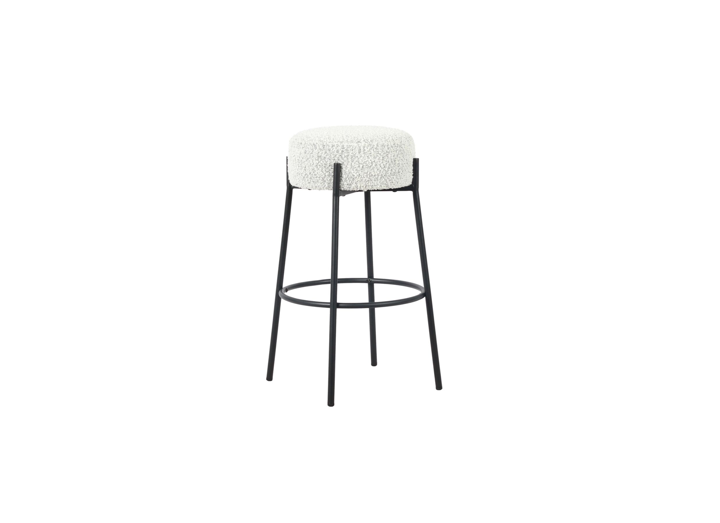 Hoofdfoto - Barkruk Freeze ZH66cm bouclé wit