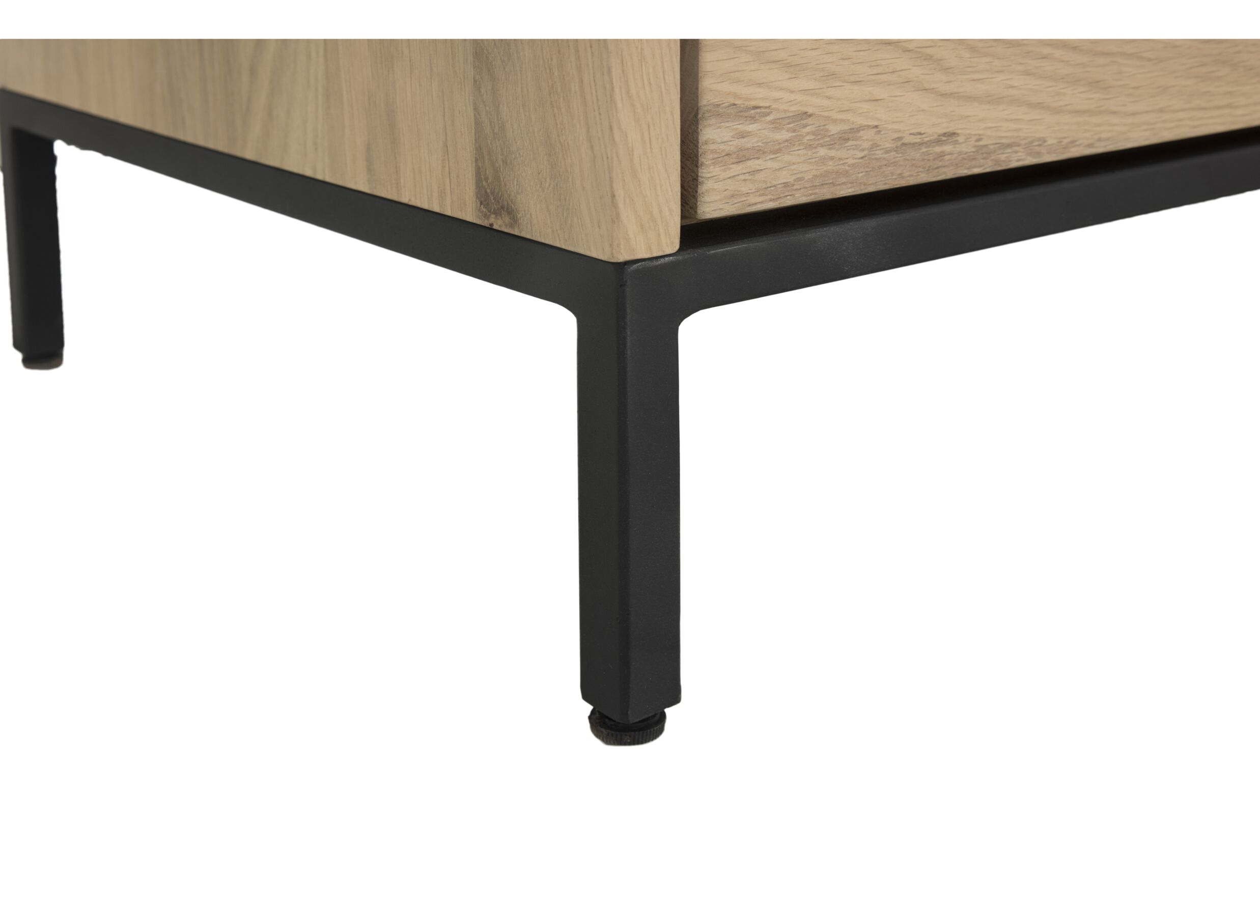 Tv-meubel Nomade 150cm - eik massief & fineer & decor - naturel